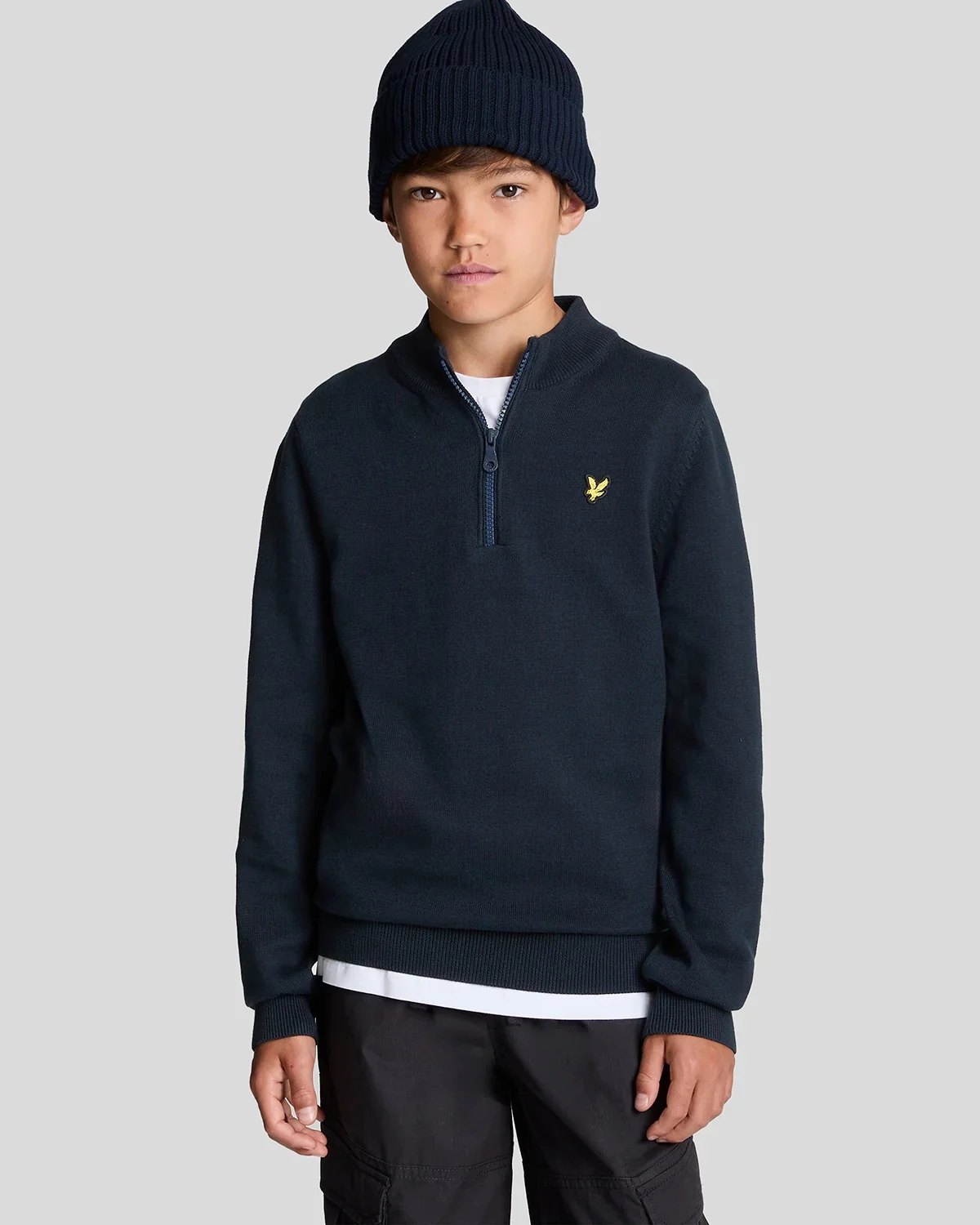 1/4 Zip Jumper Dark Navy - Image 4