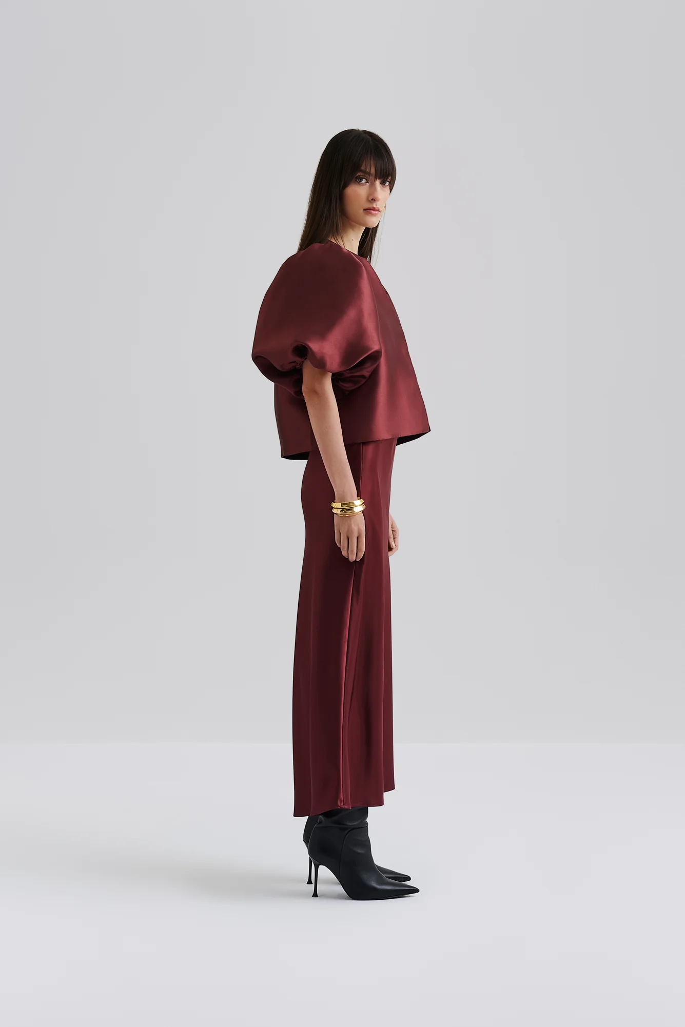CLEO BLOUSE Wine - Image 5