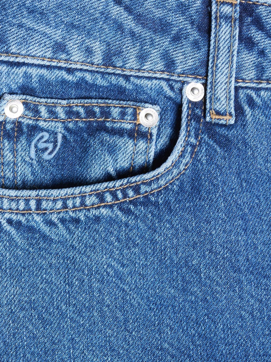 W Wide Jeans Mid Blue - Image 6