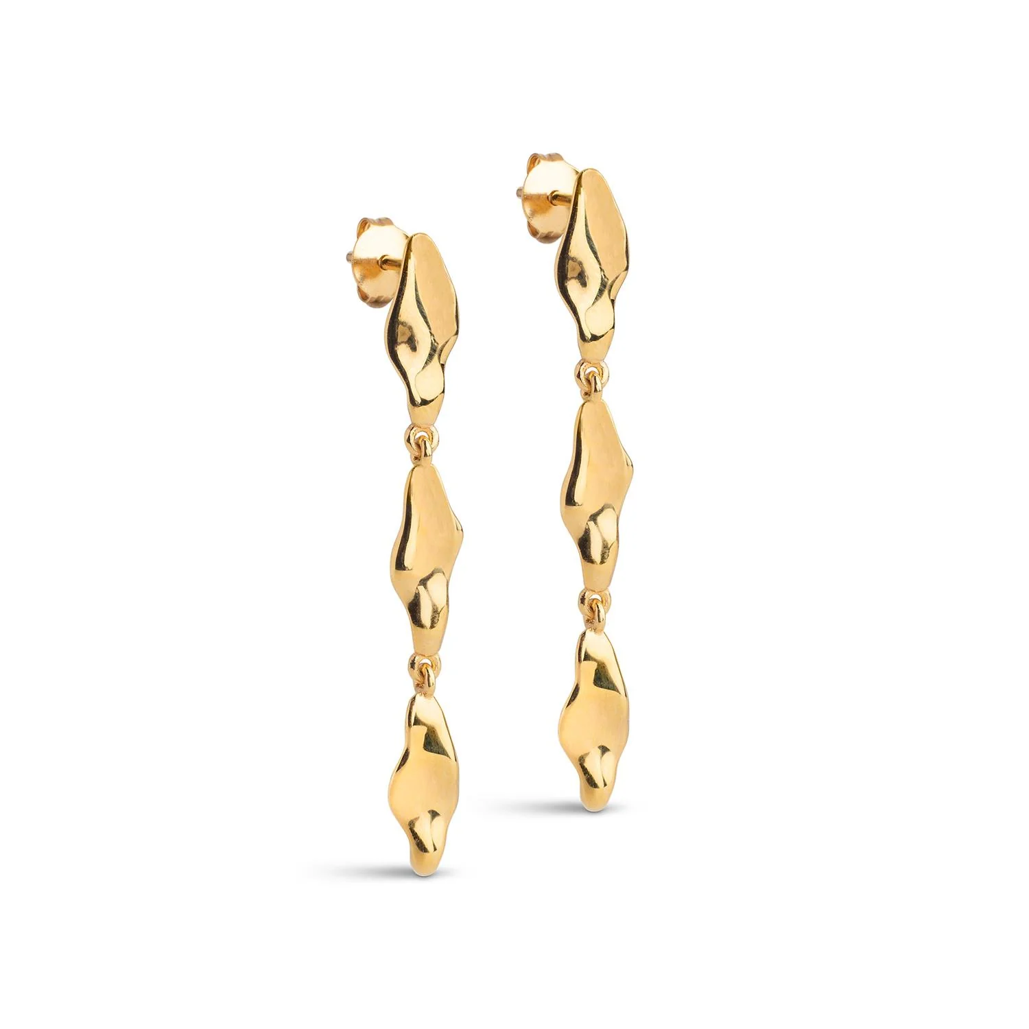 Earrings, India Medium 925S/Gp