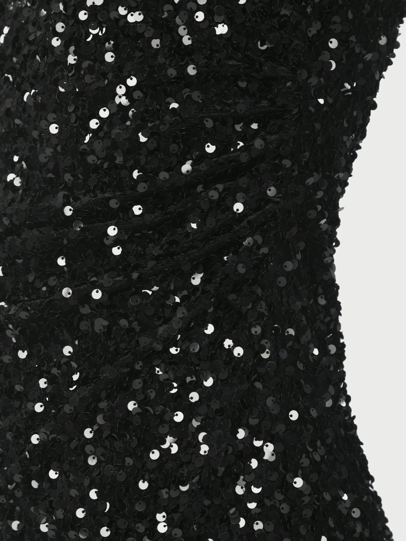 Fanya Velvet Sequins Dress Black - Image 5