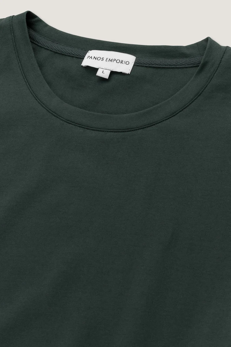 Organic Cotton Crew Tee  Forest - Image 2