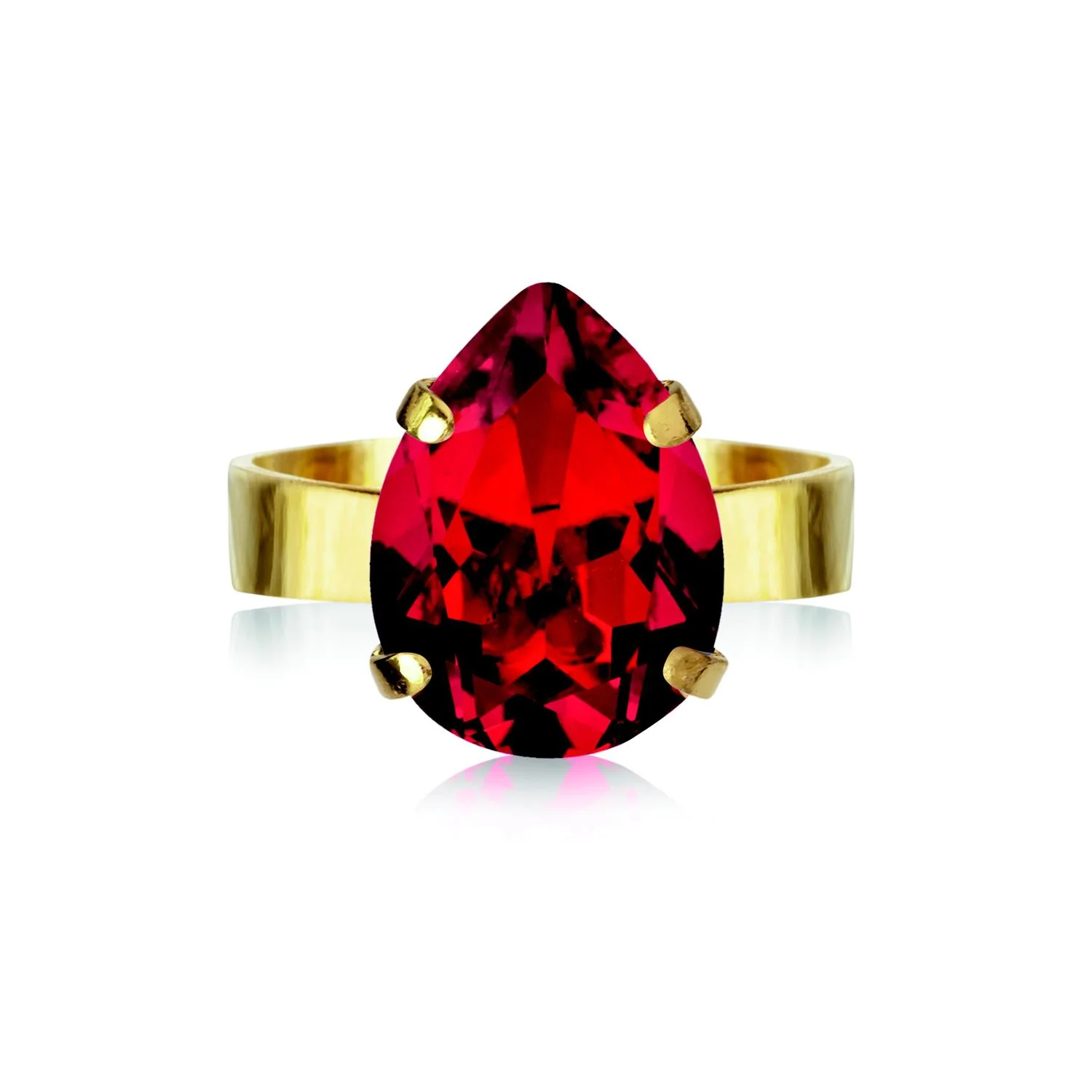 MINI DROP RING GOLD Light Siam