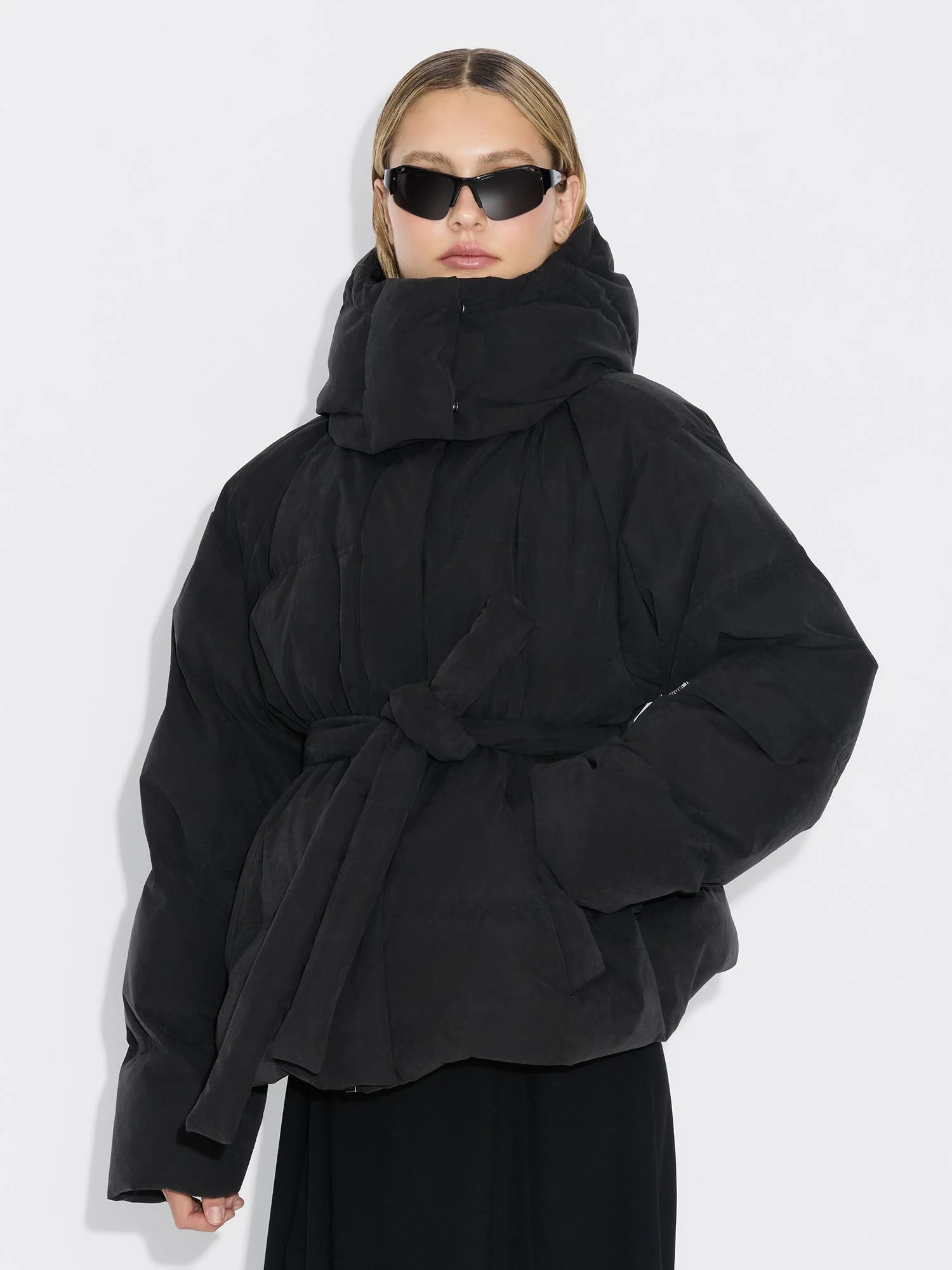 Steilia Brushed Down Jkt Black - Image 8