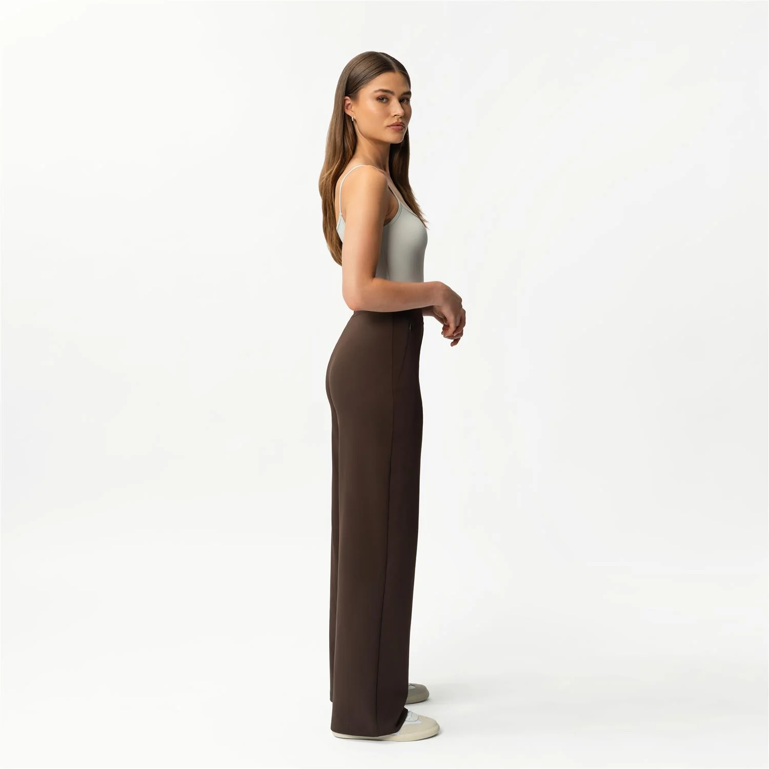 ASANA RELAXED STRAIGHT PANT  Dark Brown - Image 6