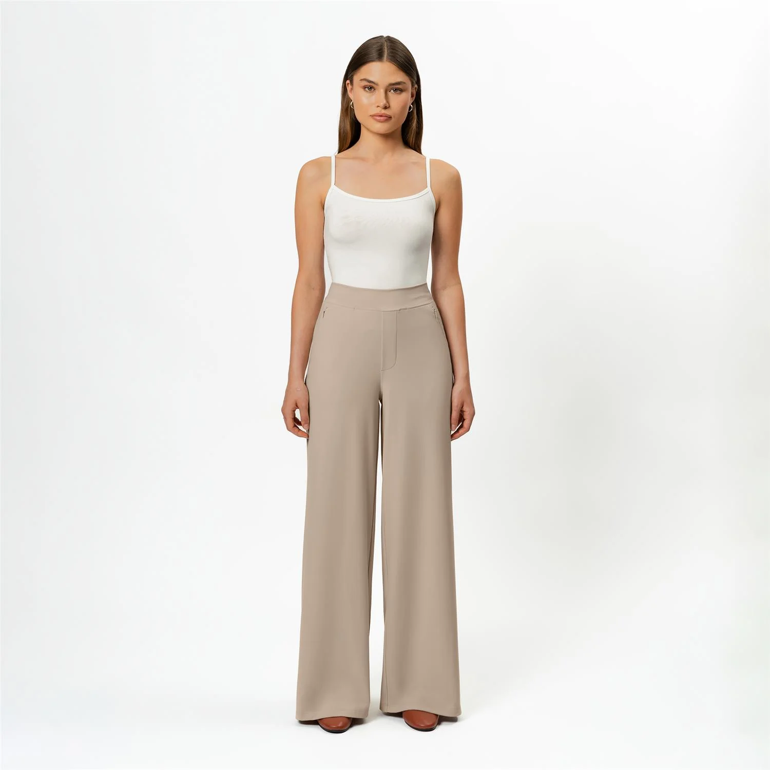 ASANA WIDE PANT  Tan