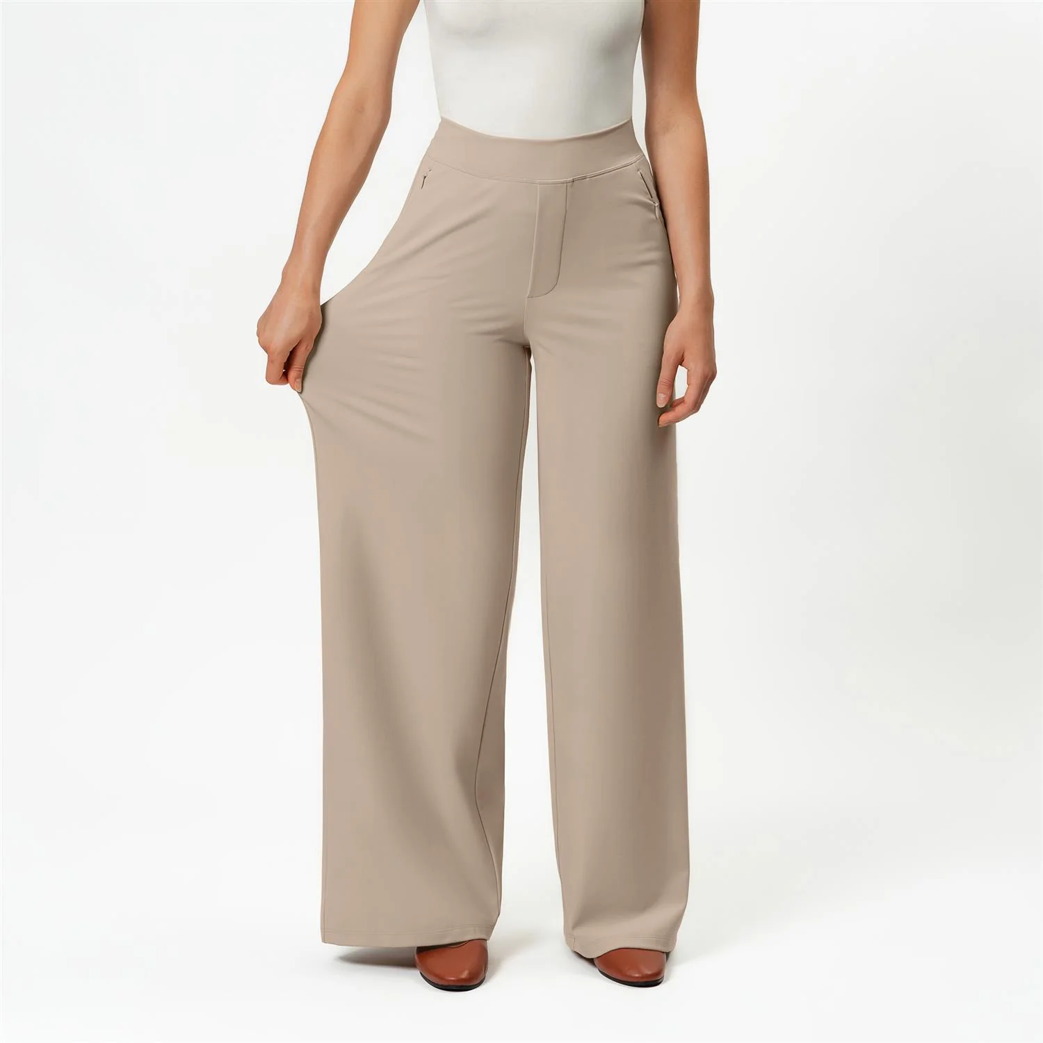 ASANA WIDE PANT  Tan - Image 3