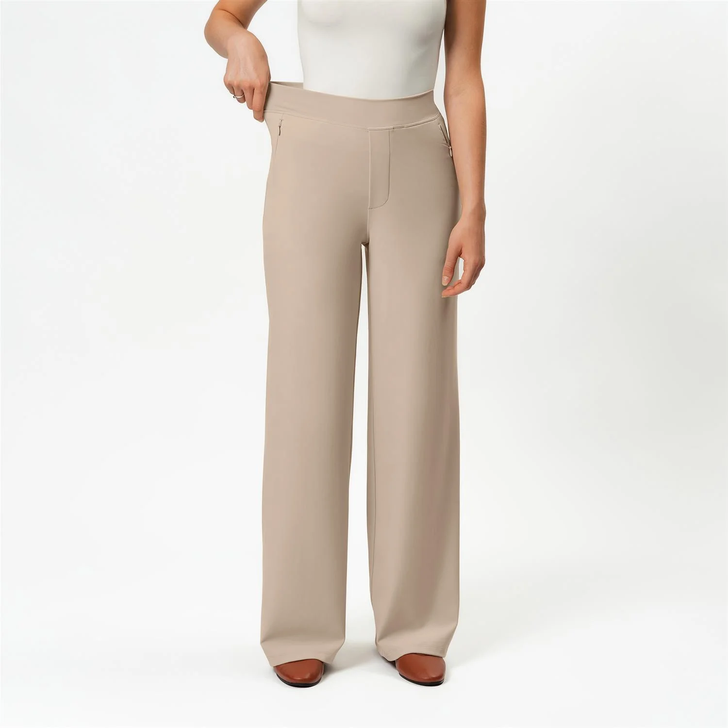 ASANA WIDE PANT  Tan - Image 4