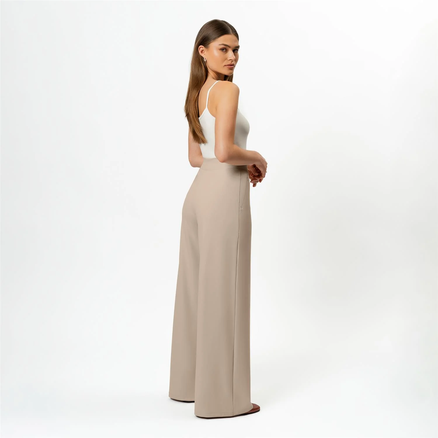 ASANA WIDE PANT  Tan - Image 5