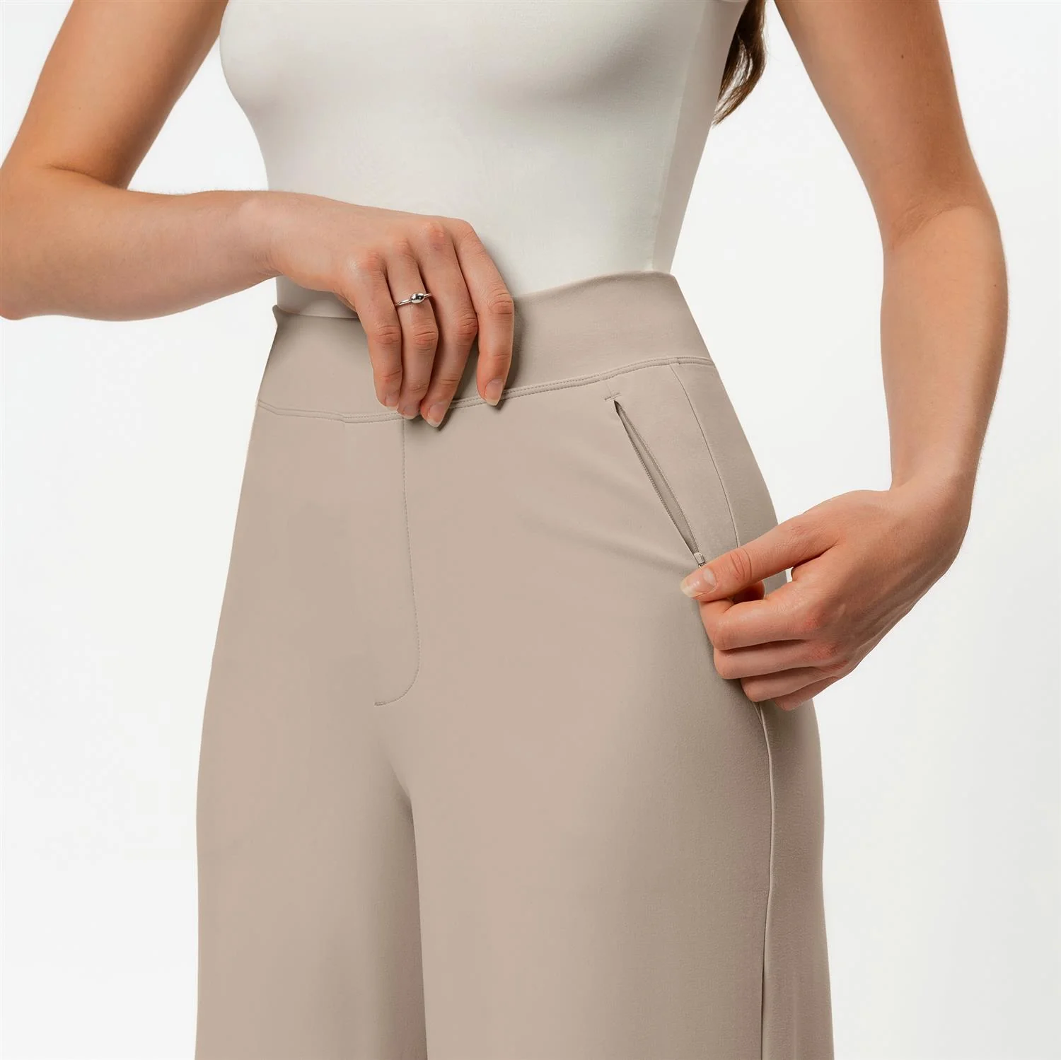 ASANA WIDE PANT  Tan - Image 6