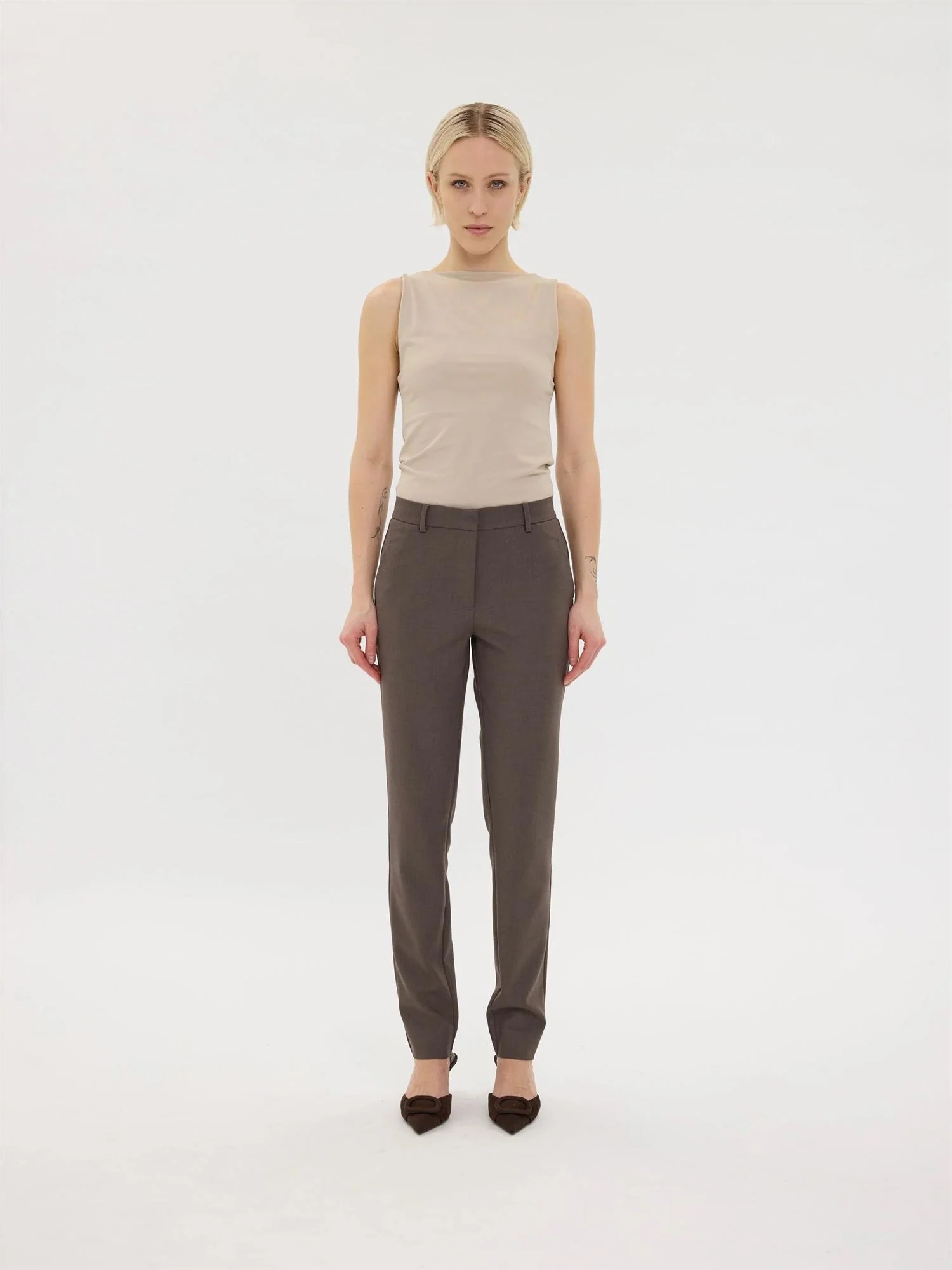 Kyliefv 826  Mud Brown Melange - Image 3