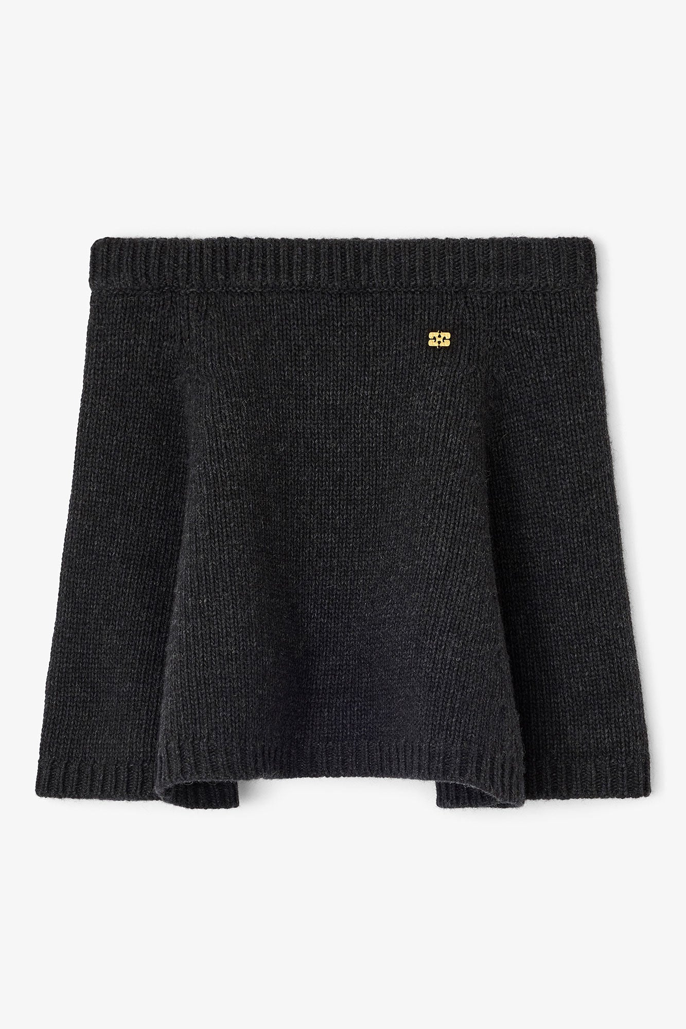 CHUNKY WOOL MIX MINI SKIRT Phantom