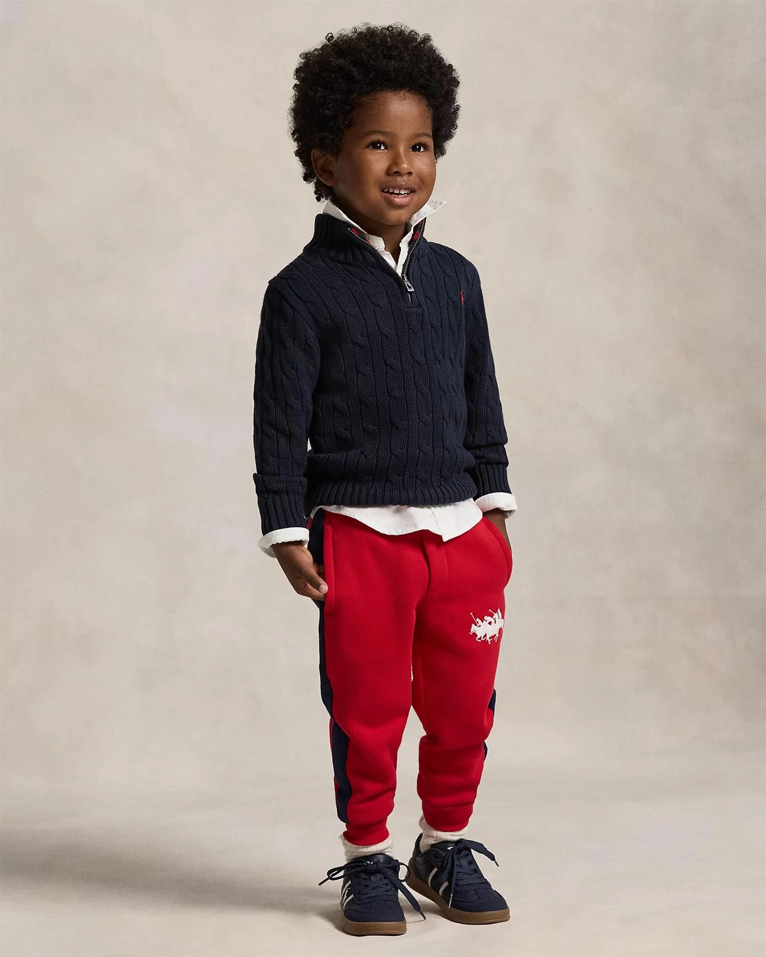 LS HZ-SWEATER-PULLOVER  Navy - Image 3