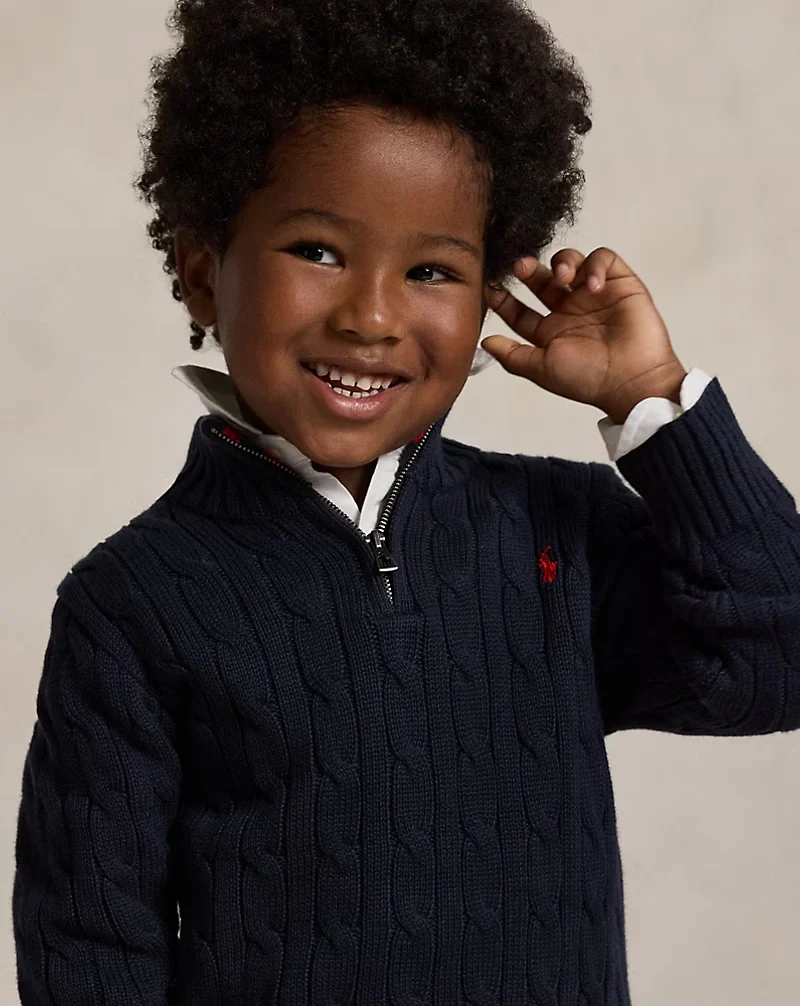 LS HZ-SWEATER-PULLOVER  Navy - Image 4