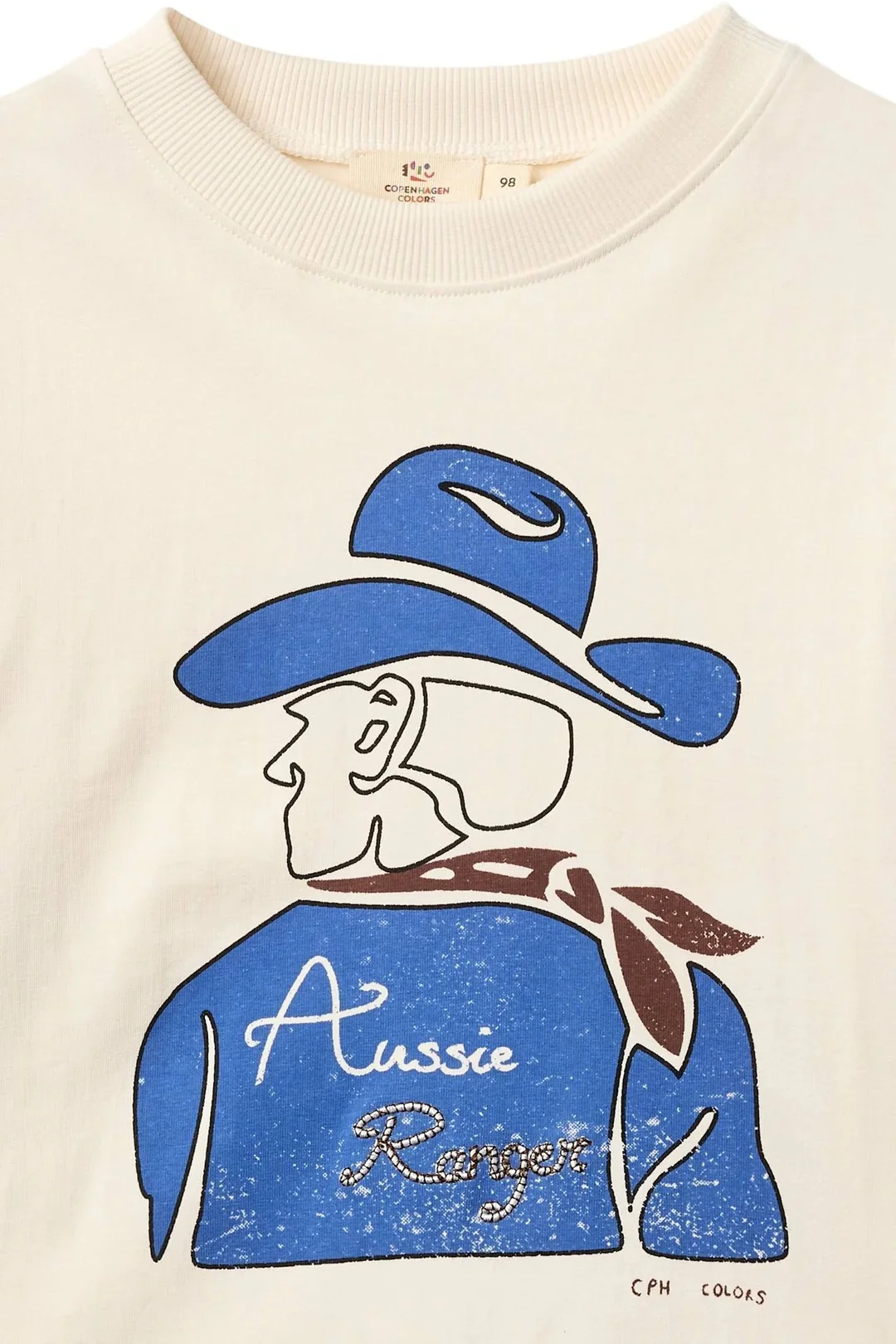 BOYS LS TEE W. AUSSIE RANGER PRINT  Cream Comb. - Image 3