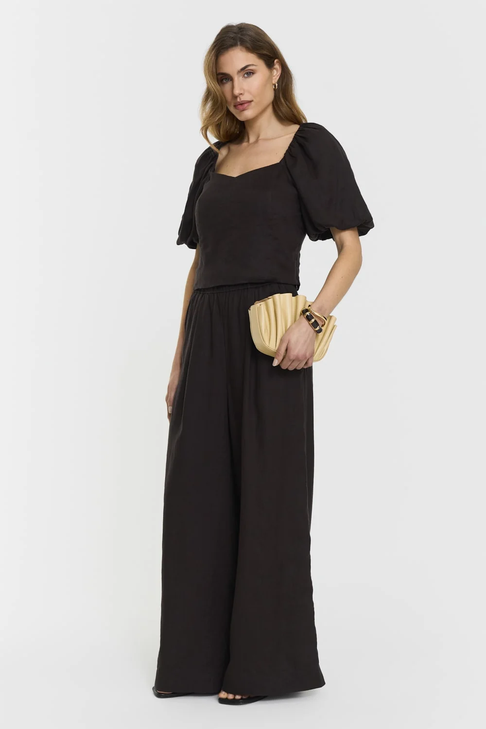 Aprilia Linen Trousers Coffee - Image 2