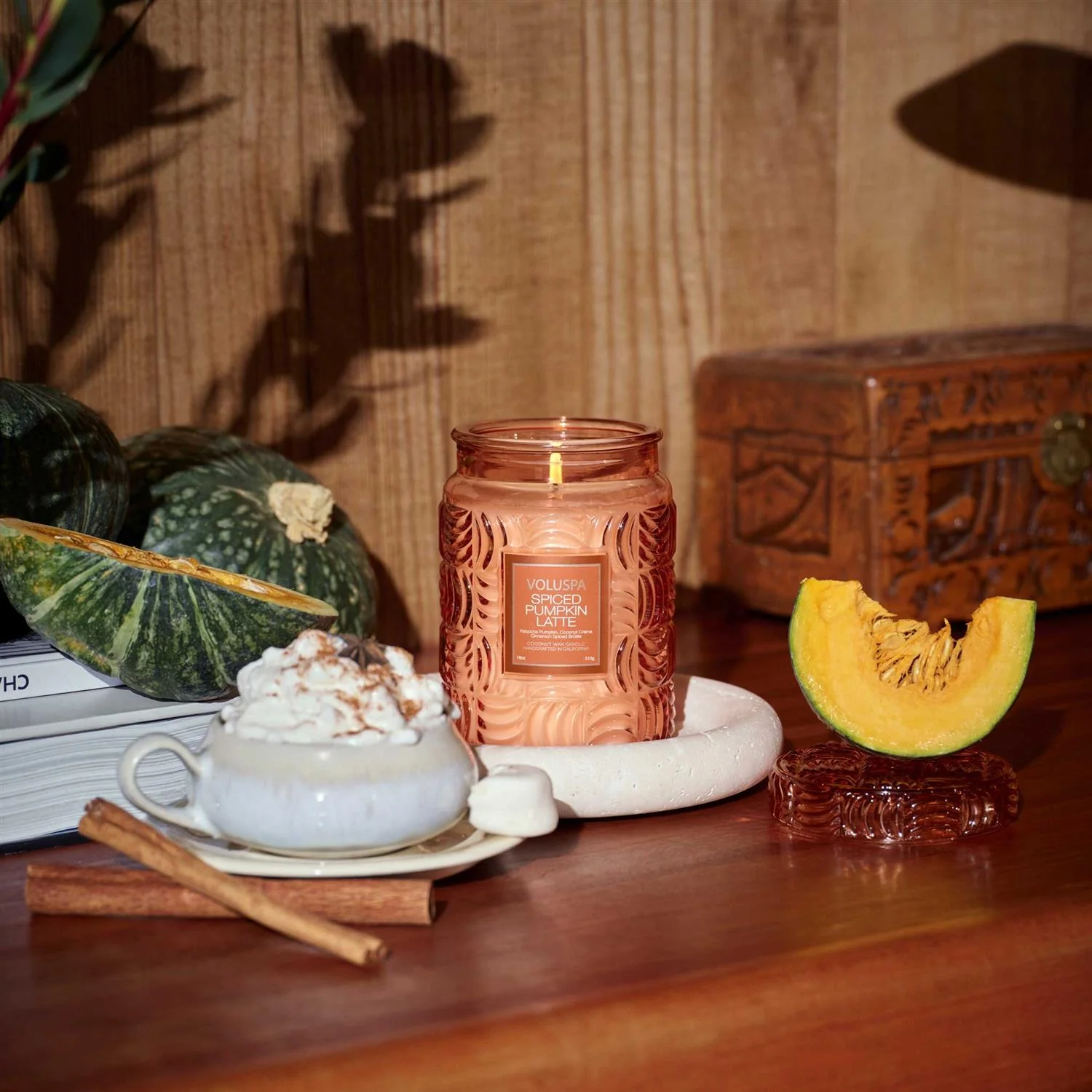 LARGE GLASS JAR  Spiced Pumpkin Latte - Image 3