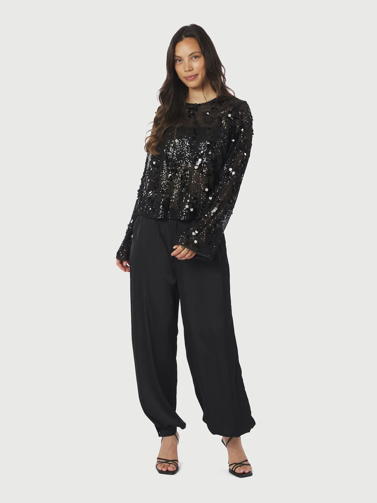 Blake Sequins Blouse  Black - Image 5