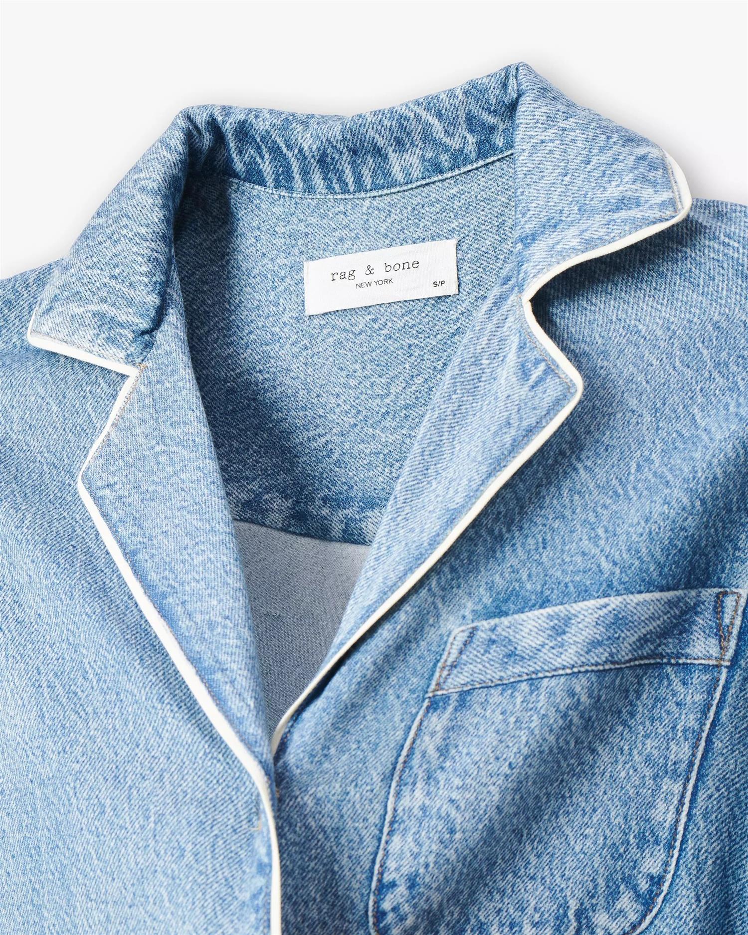 MIRAMAR SLINK LONG SLEEVE LOUNGE SHIRT  Zoe - Image 5