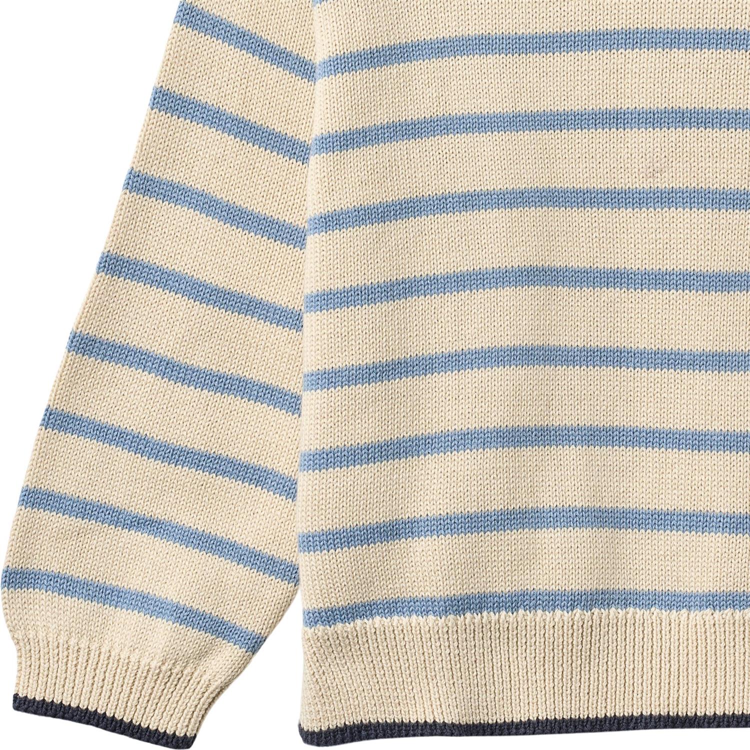 Knit Pullover Morgan  Faded Denim Stripe - Image 3