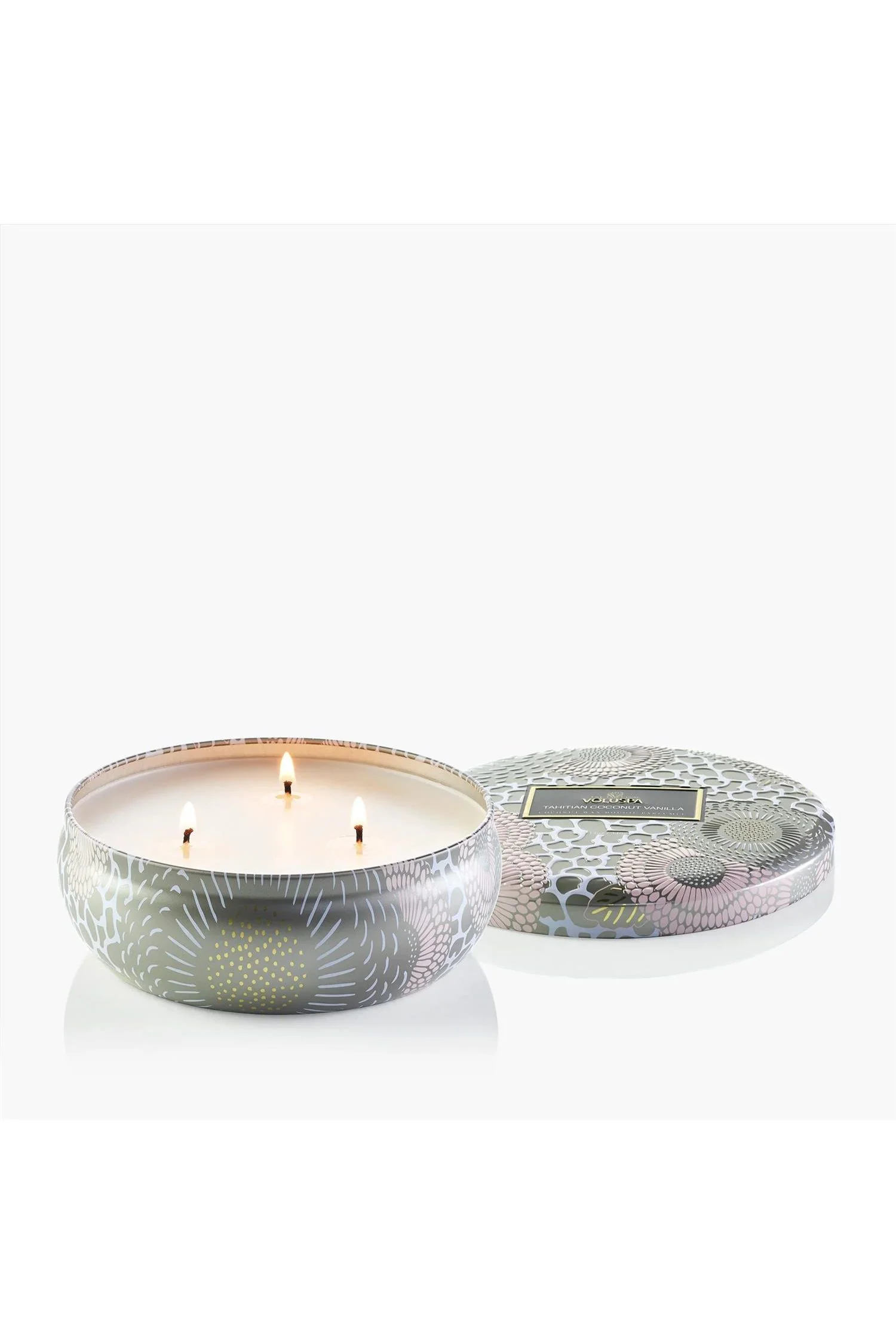 3-wick Tin Candle  Tahitian Coconut Vanilla