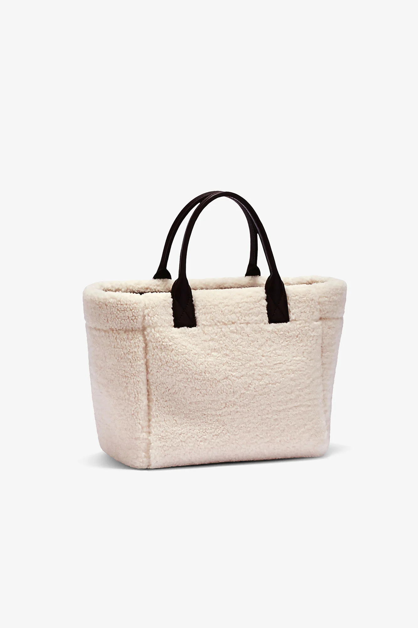 Small Easy Shopper Shearling Egret - Image 2