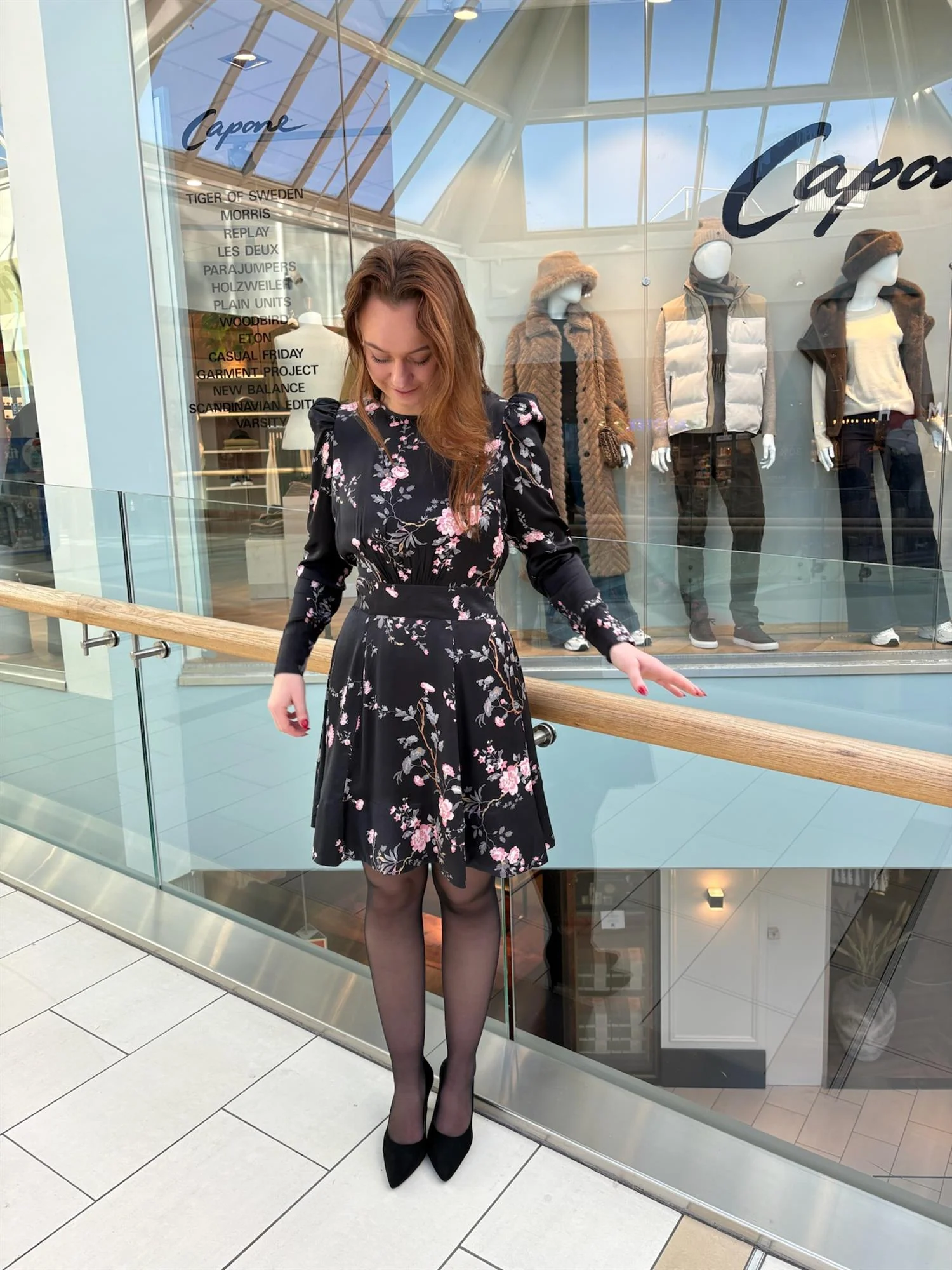 Viscose Mini Dress Midnight Garden - Image 4