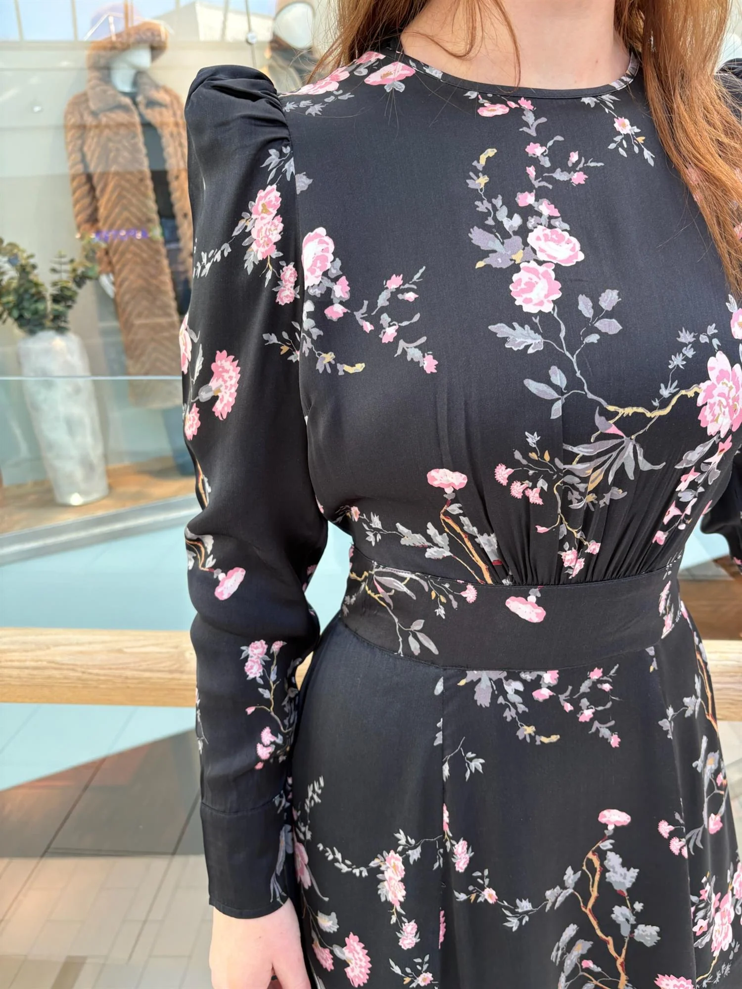 Viscose Mini Dress Midnight Garden - Image 5