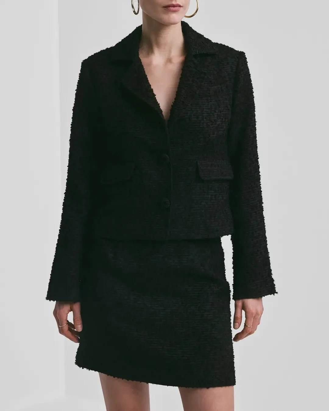 Boucle Jacket Black - Image 2