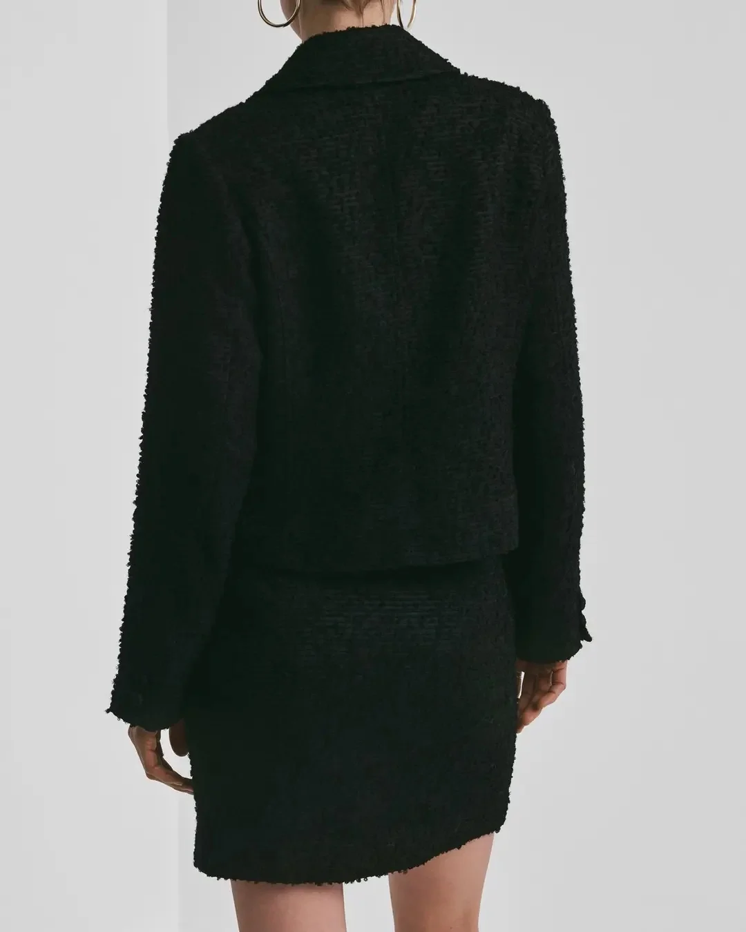 Boucle Jacket Black - Image 3