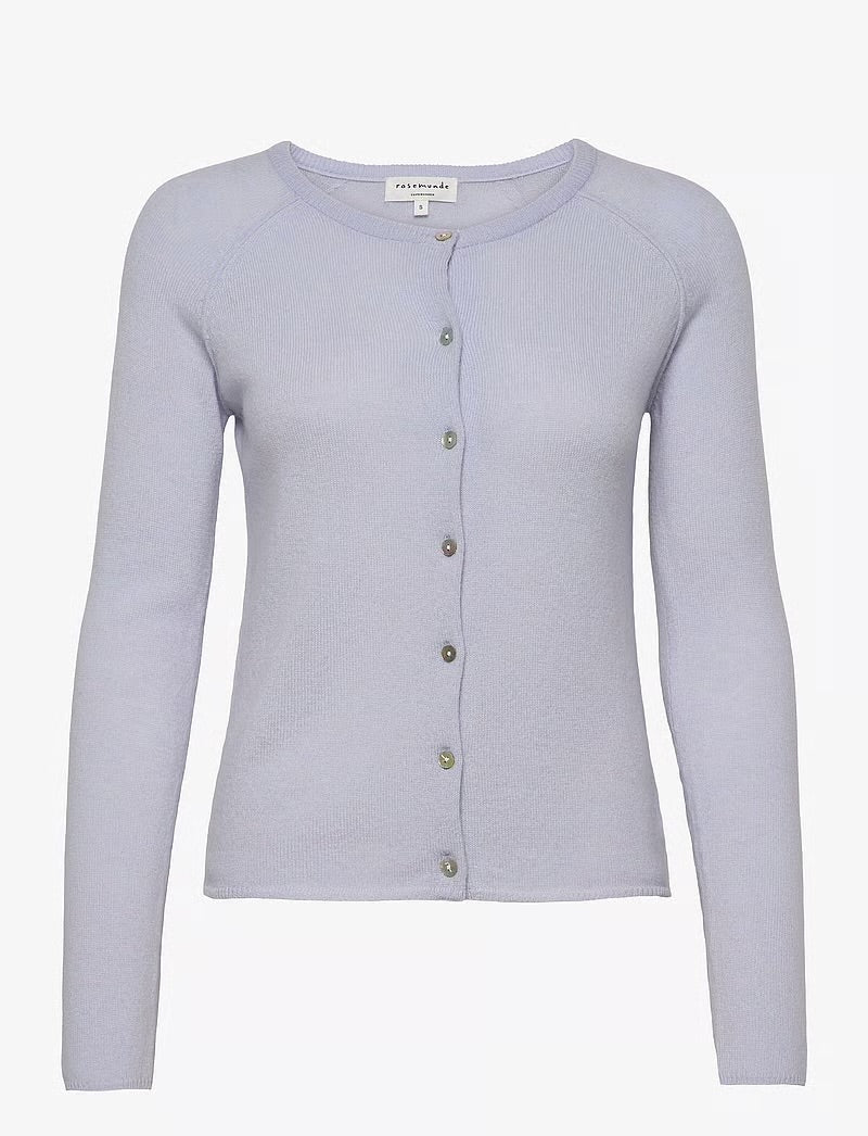 RWLaica Cashmere LS O-neck Raglan Cardigan Heather Sky