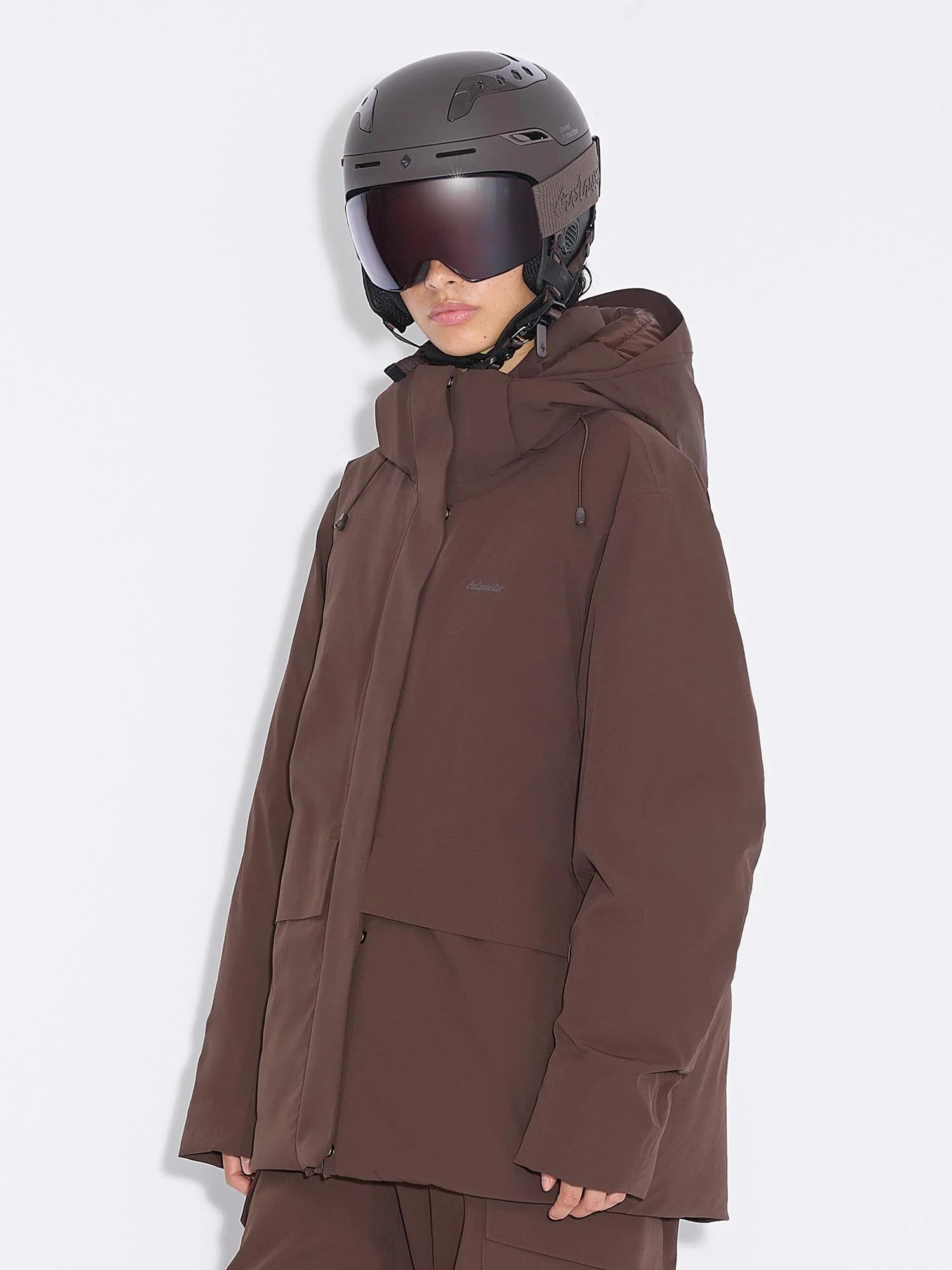 W Tryvann Down Jacket  Dk. Brown - Image 5