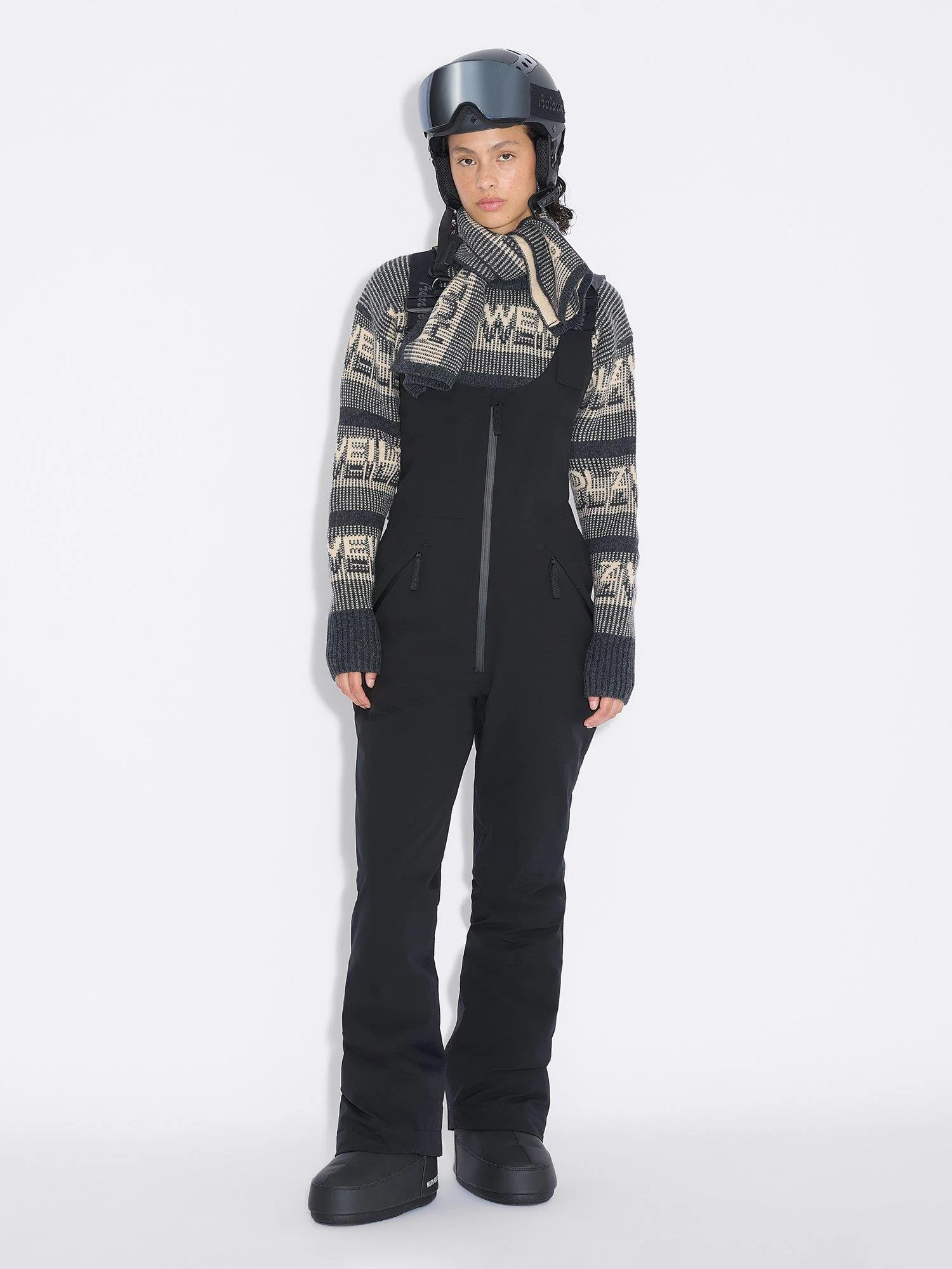 W Tryvann Bib Trousers Dk. Grey