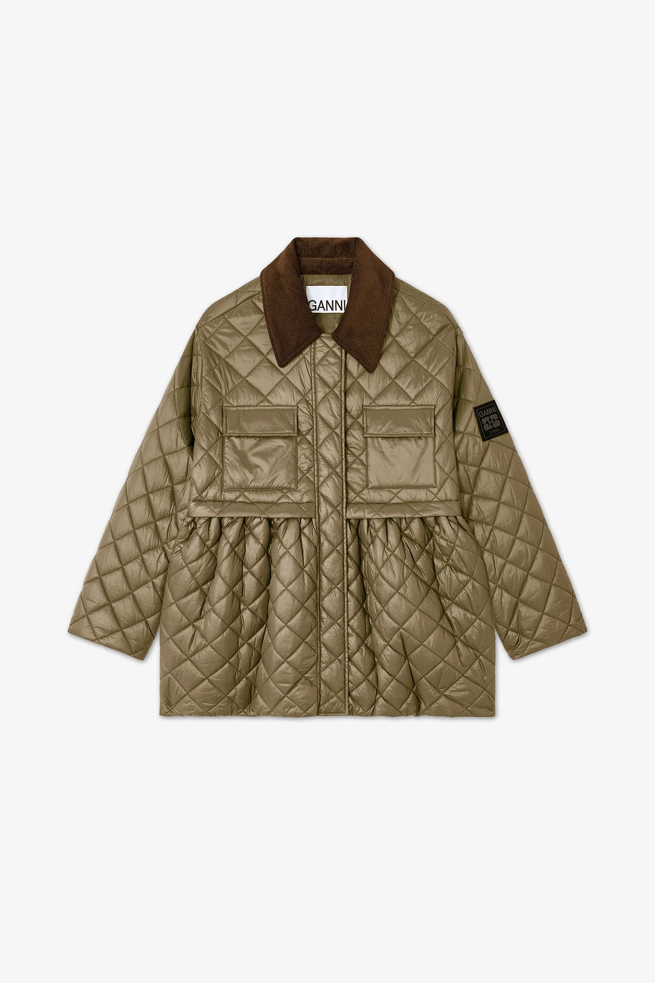 SHINY QUILT MIDI JACKET W. FLARE  Kalamata 861 - Image 2