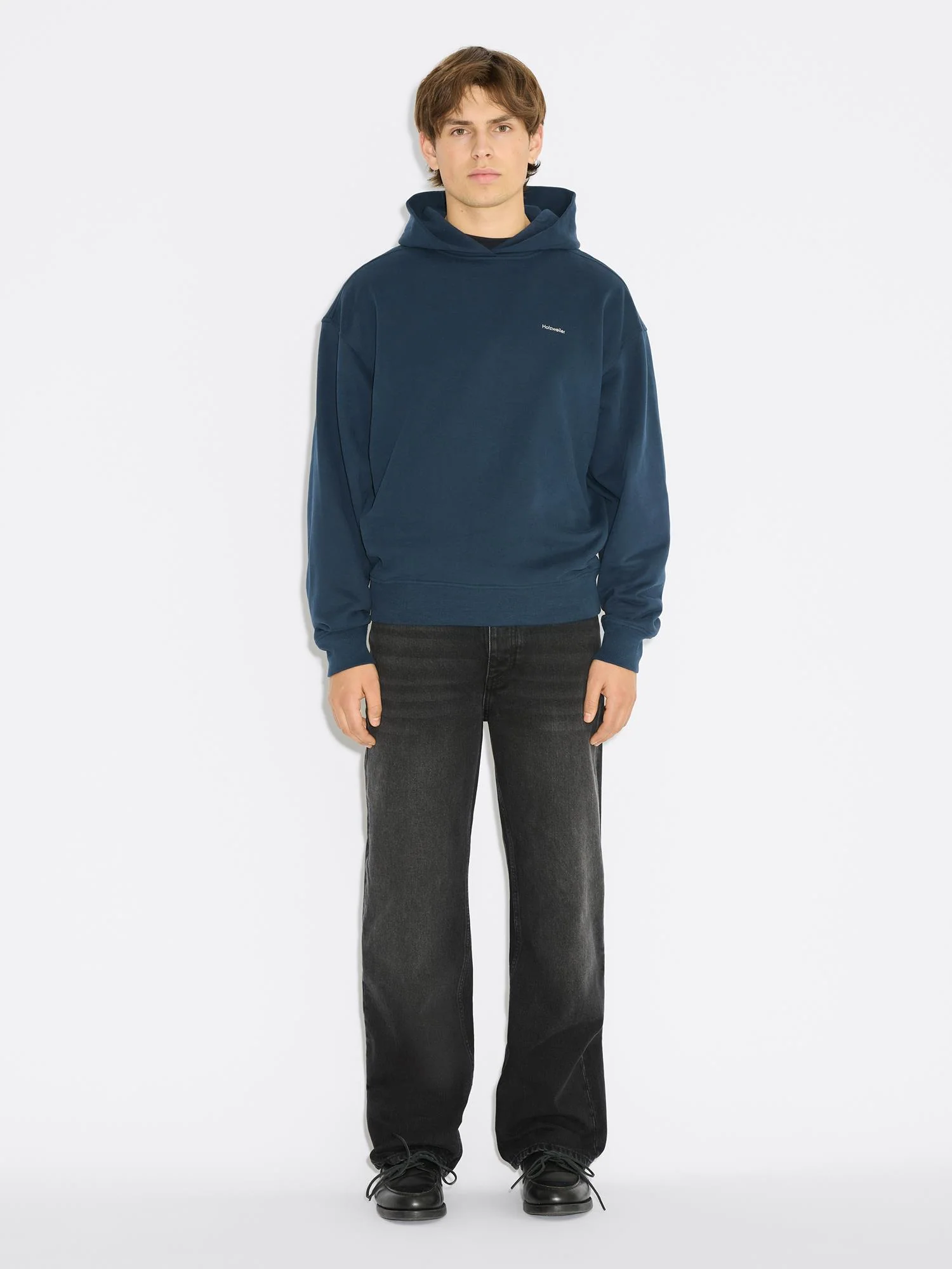 M Relaxed Hoodie Dk. Blue - Image 2