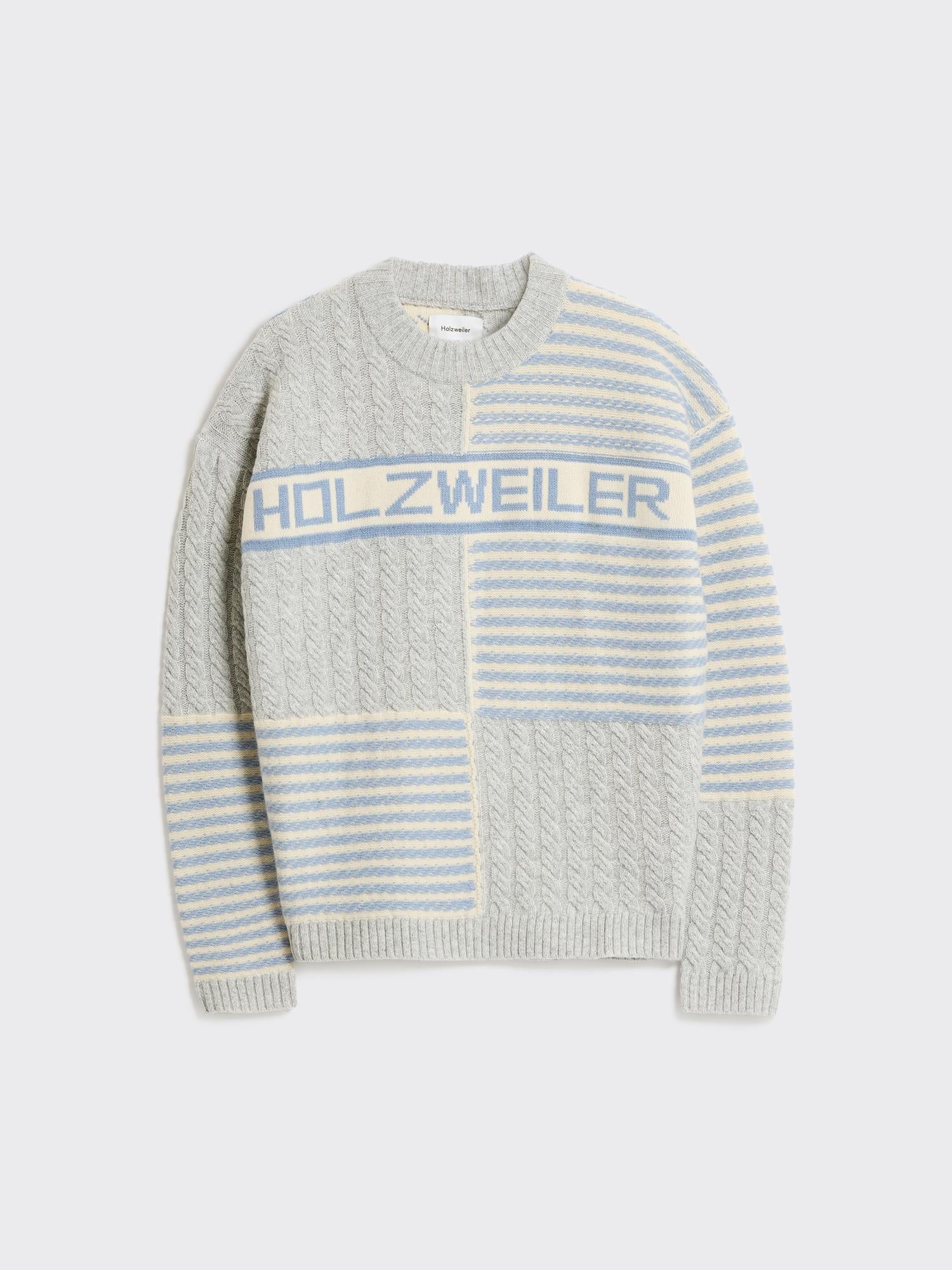 M. Holzweiler Stripe Crew  Lt. Grey Mix