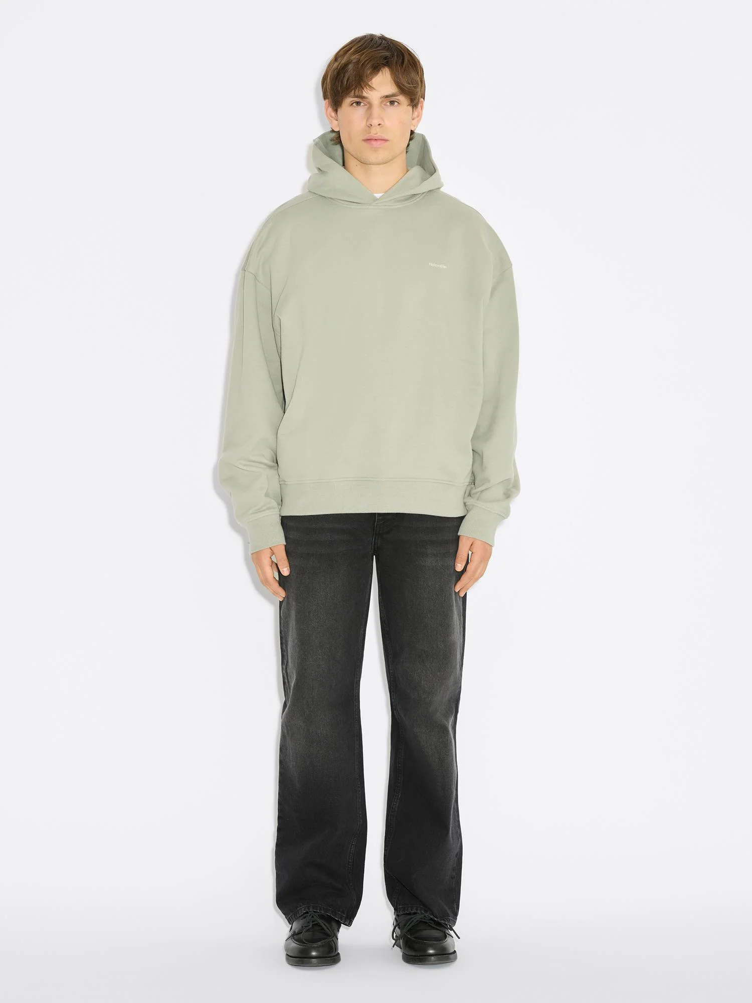 M Relaxed Hoodie Teal - Image 2