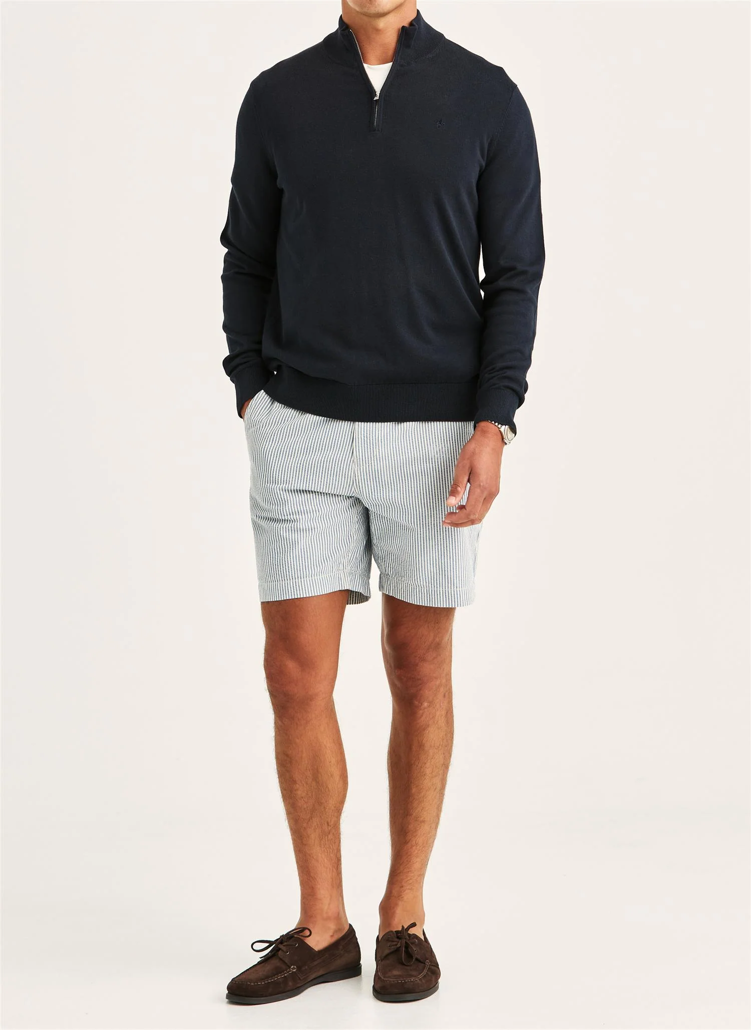 Riley Half Zip  Old Blue - Image 2