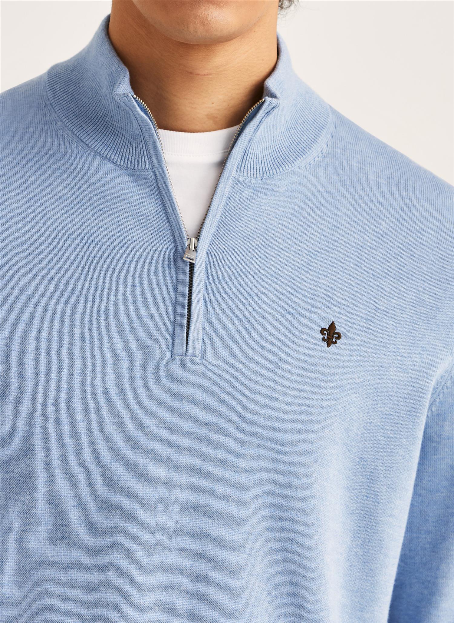 Riley Half Zip  Blue - Image 4