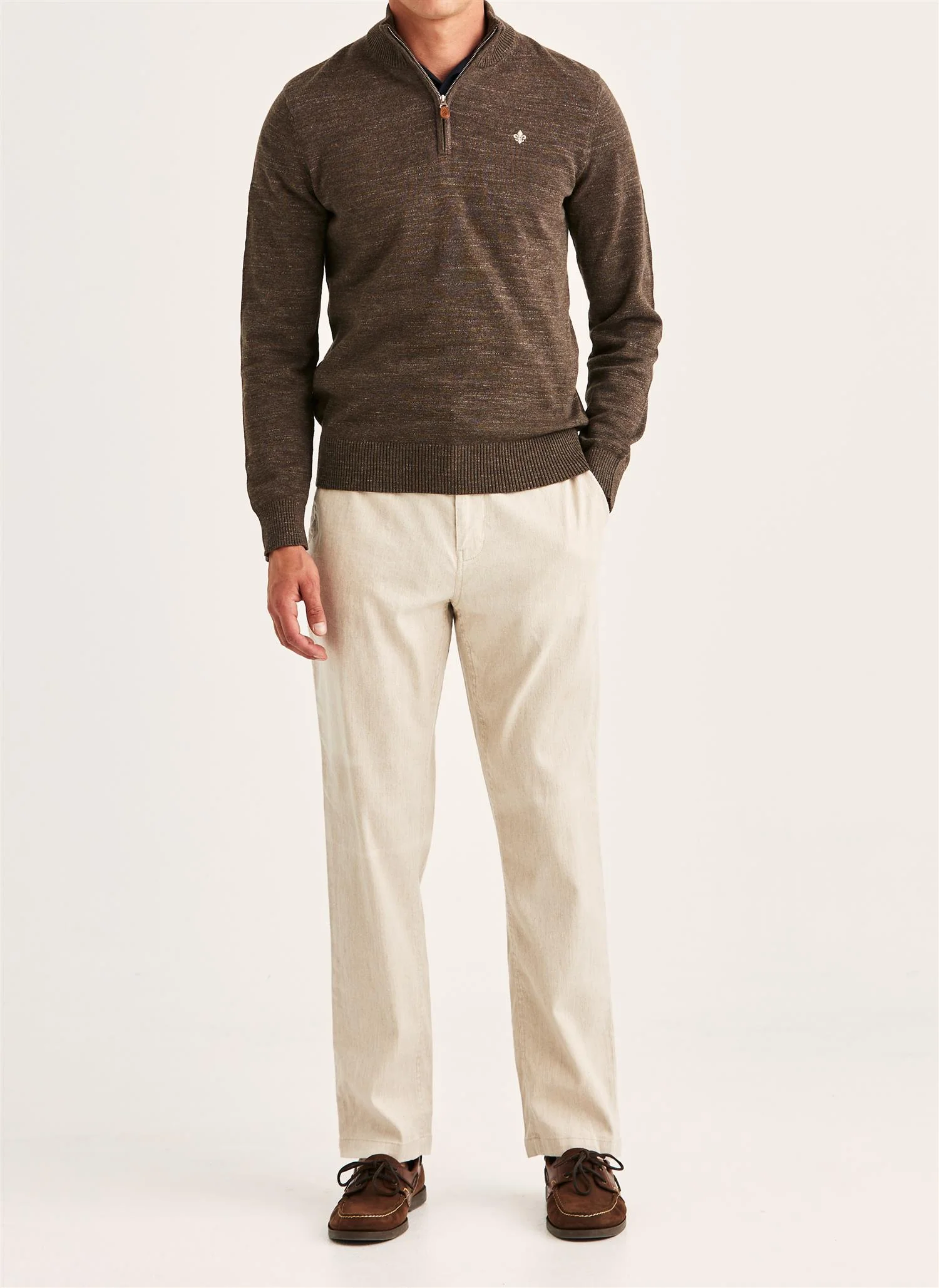 Randall Half Zip Brown - Image 2
