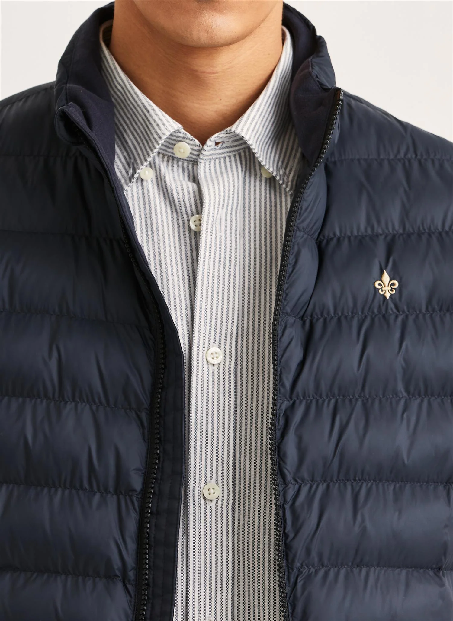 Norfolk Liner Vest Blue - Image 4
