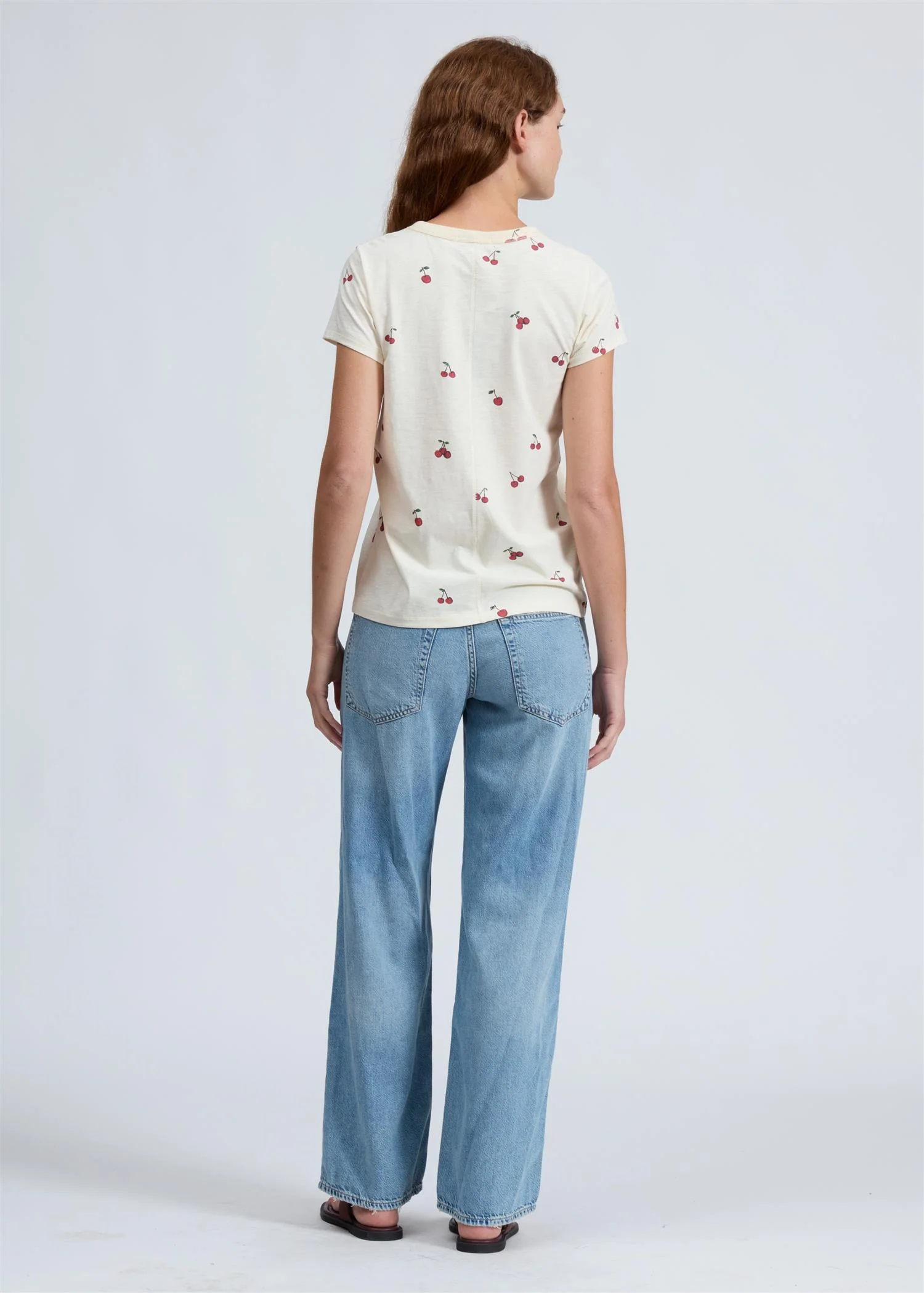 All over cherry tee Offwhite - Image 2