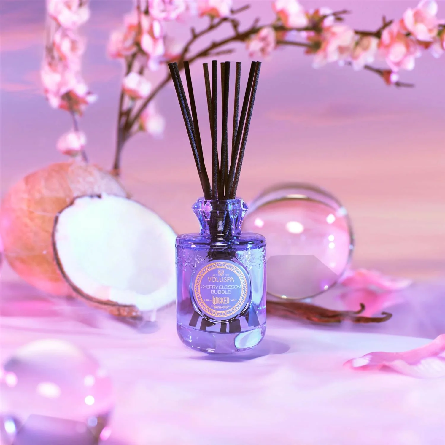 Reed Diffuser 100ml Cherry Blossom Bubble - Image 2