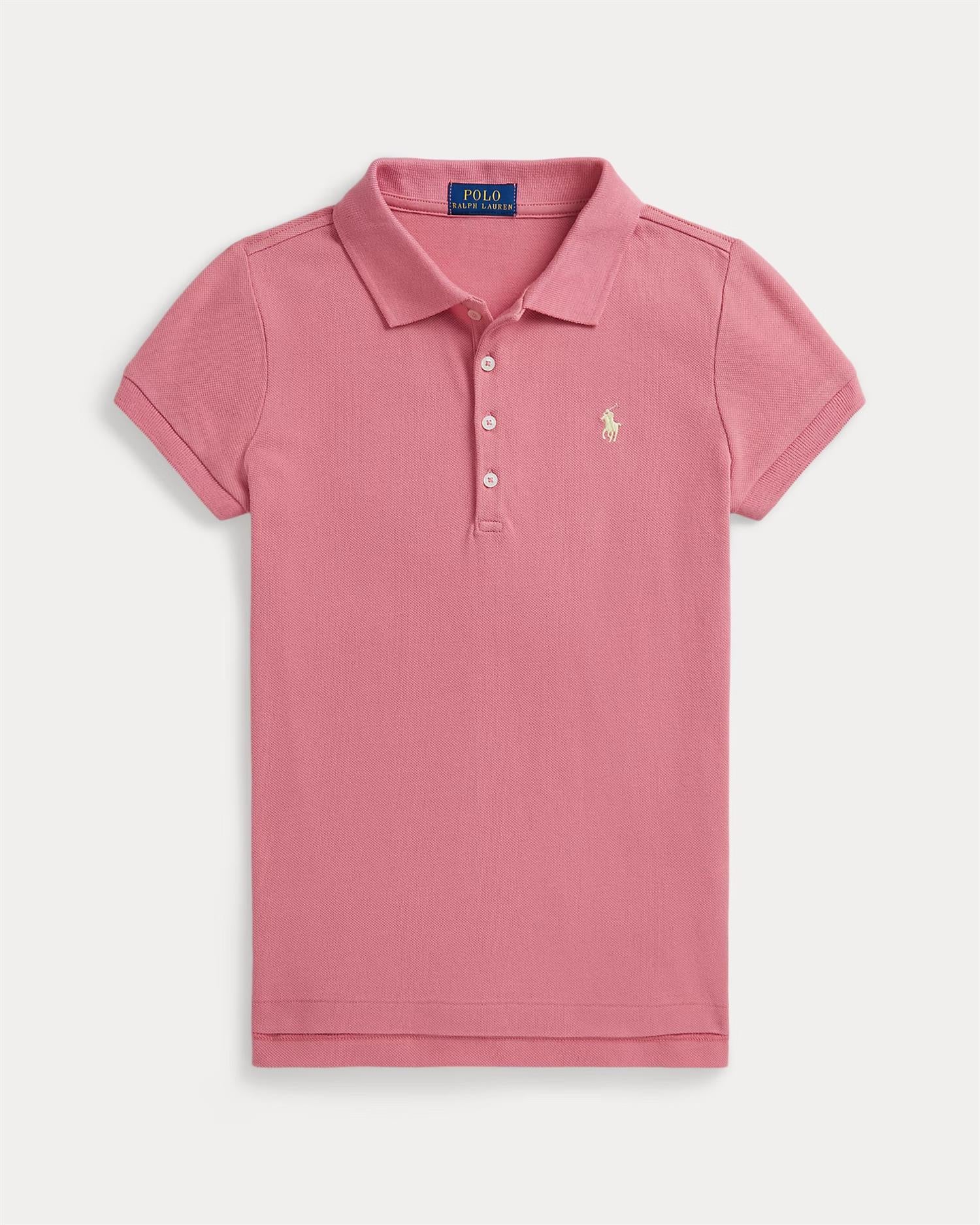 SS POLO SHRT-TOPS-KNIT Pink