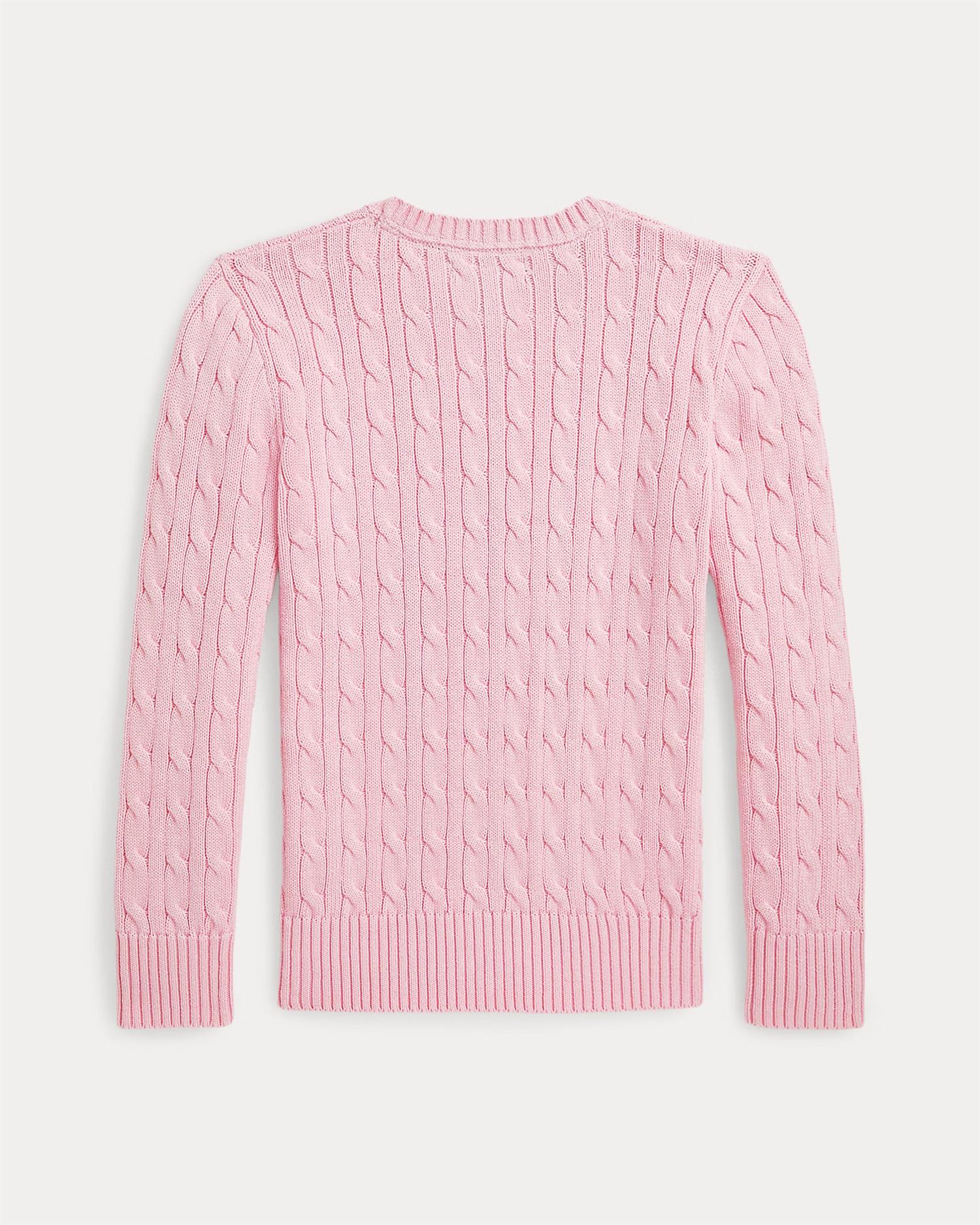 LS CABLE CN-TOPS-SWEATER Crml Pink - Image 2