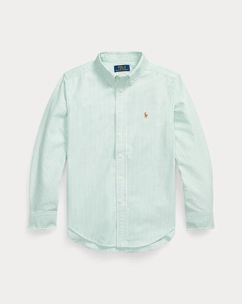 Striped Cotton Oxford Shirt Multi - Image 2