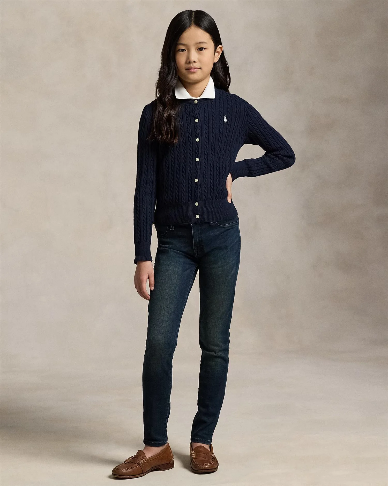MINI CABLE-TOPS-SWEATER Hunter Nvy - Image 3
