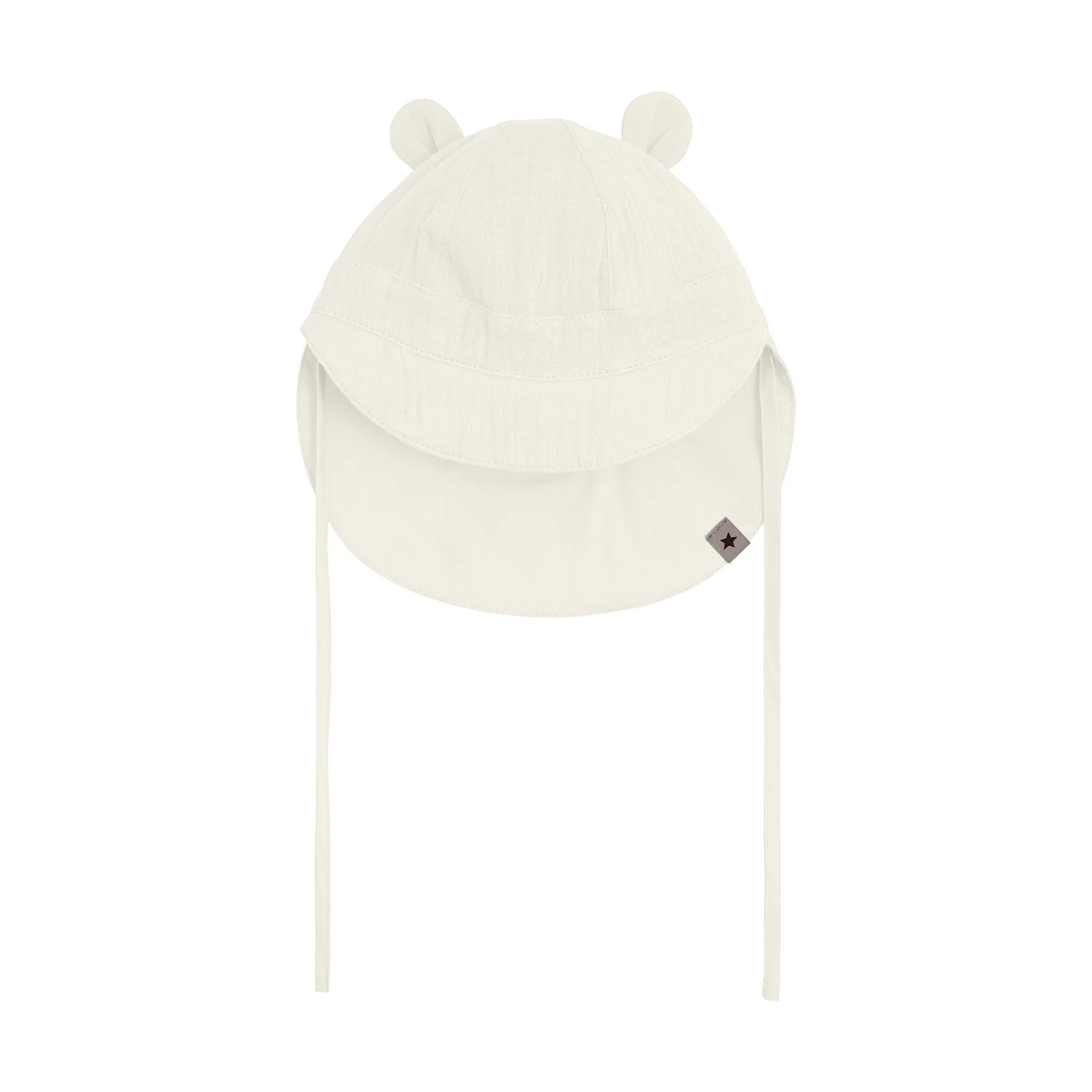 Summer Hat Ears Muslin  Antique White