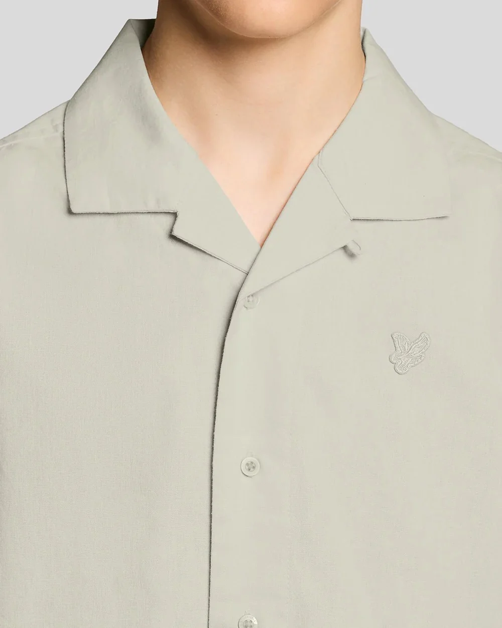 Linen Blend SS Shirt  Cove - Image 5