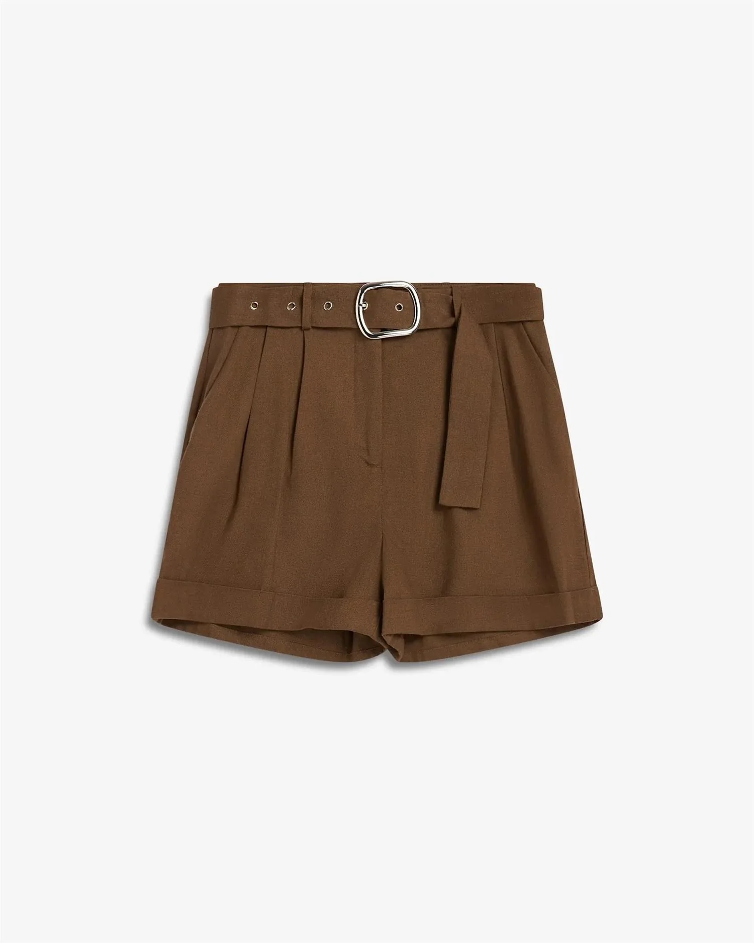 Zephyr Linen Shorts Chestnut Brown
